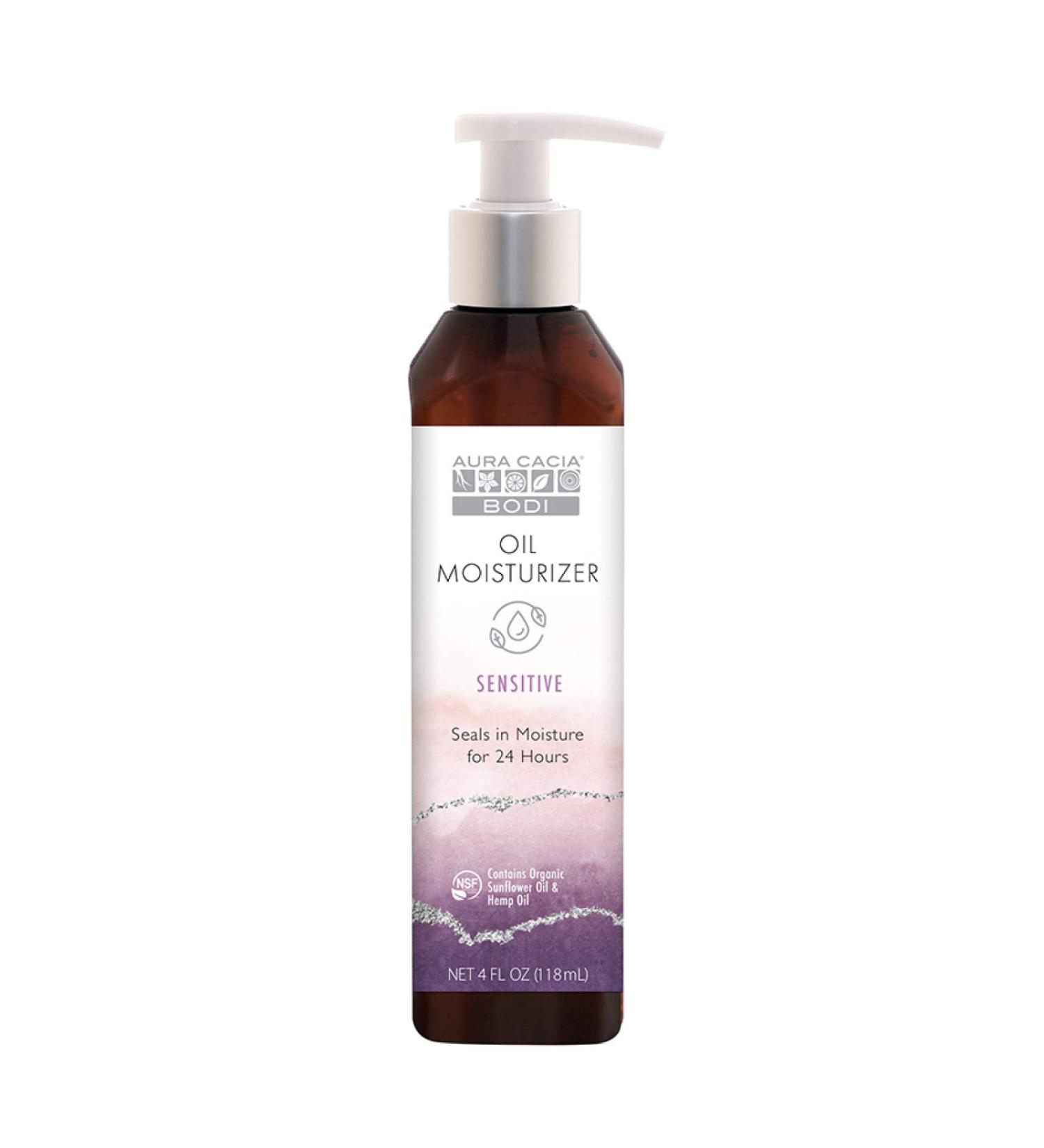 Aura Cacia Bodi Oil Moisturizer for Sensitive Skin | 4 fl oz (118 ml) - Natural Hydration - Buy Online on GoSupps.com