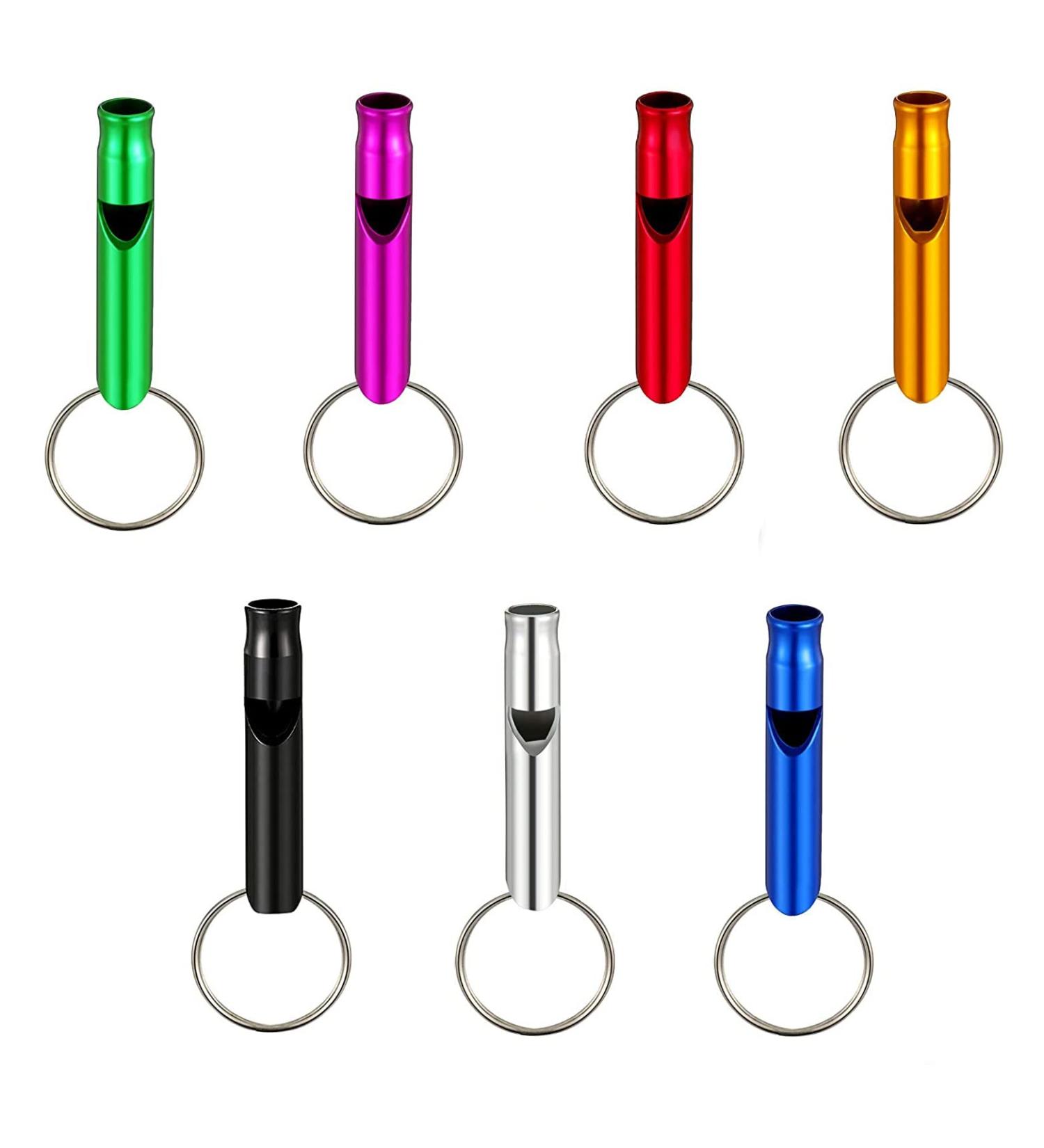 7PCs Aluminum Signal Pipe Set for Outdoor Survival & Pet Training | Extra Loud Sports Referee Pipes - Buy Online on GoSupps.com