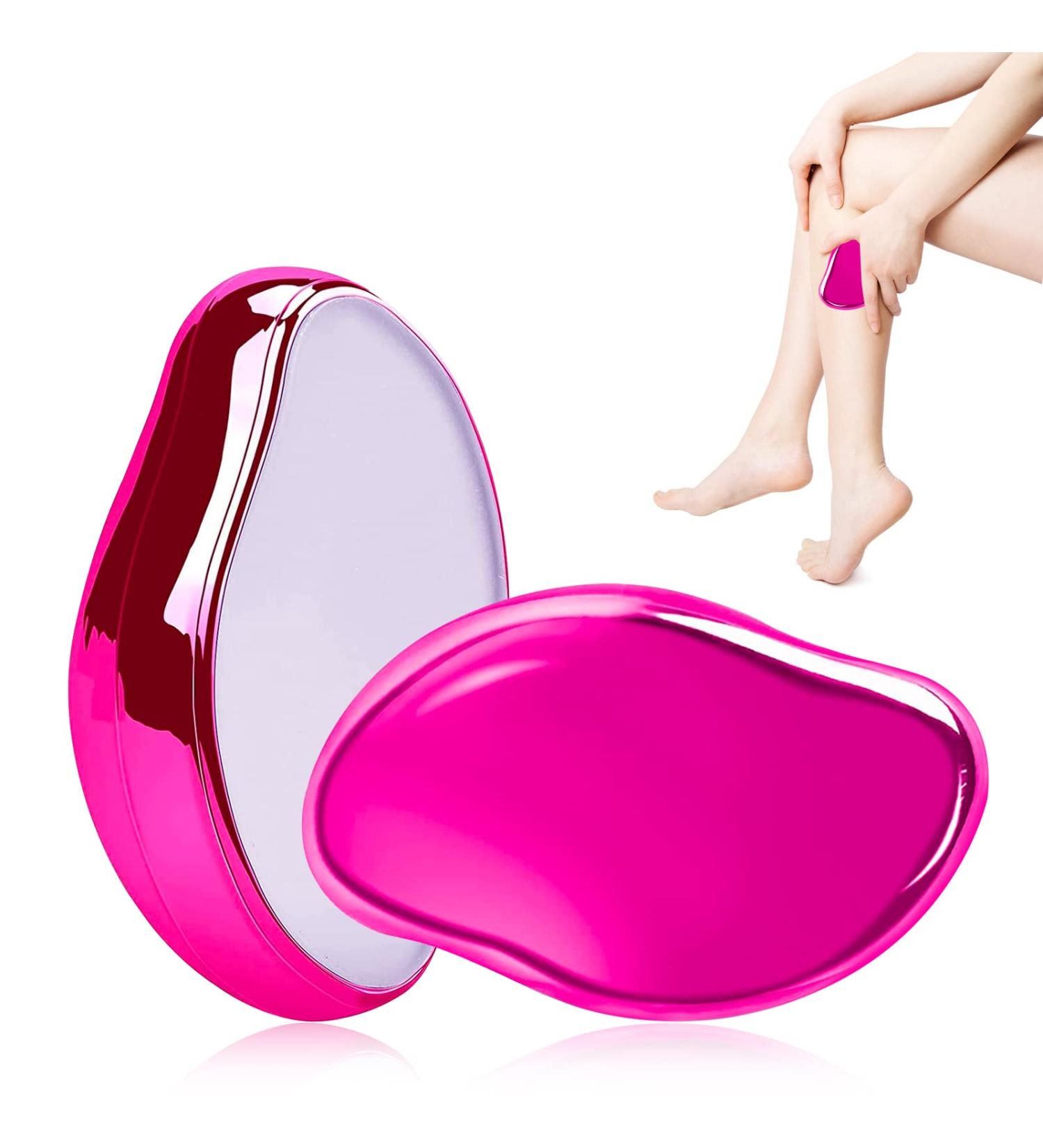 Crystal Hair Eraser - Painless Hair Remover for Arms, Legs, and Back | Portable Exfoliation Tool | Reusable and Washable - Buy Online on GoSupps.com