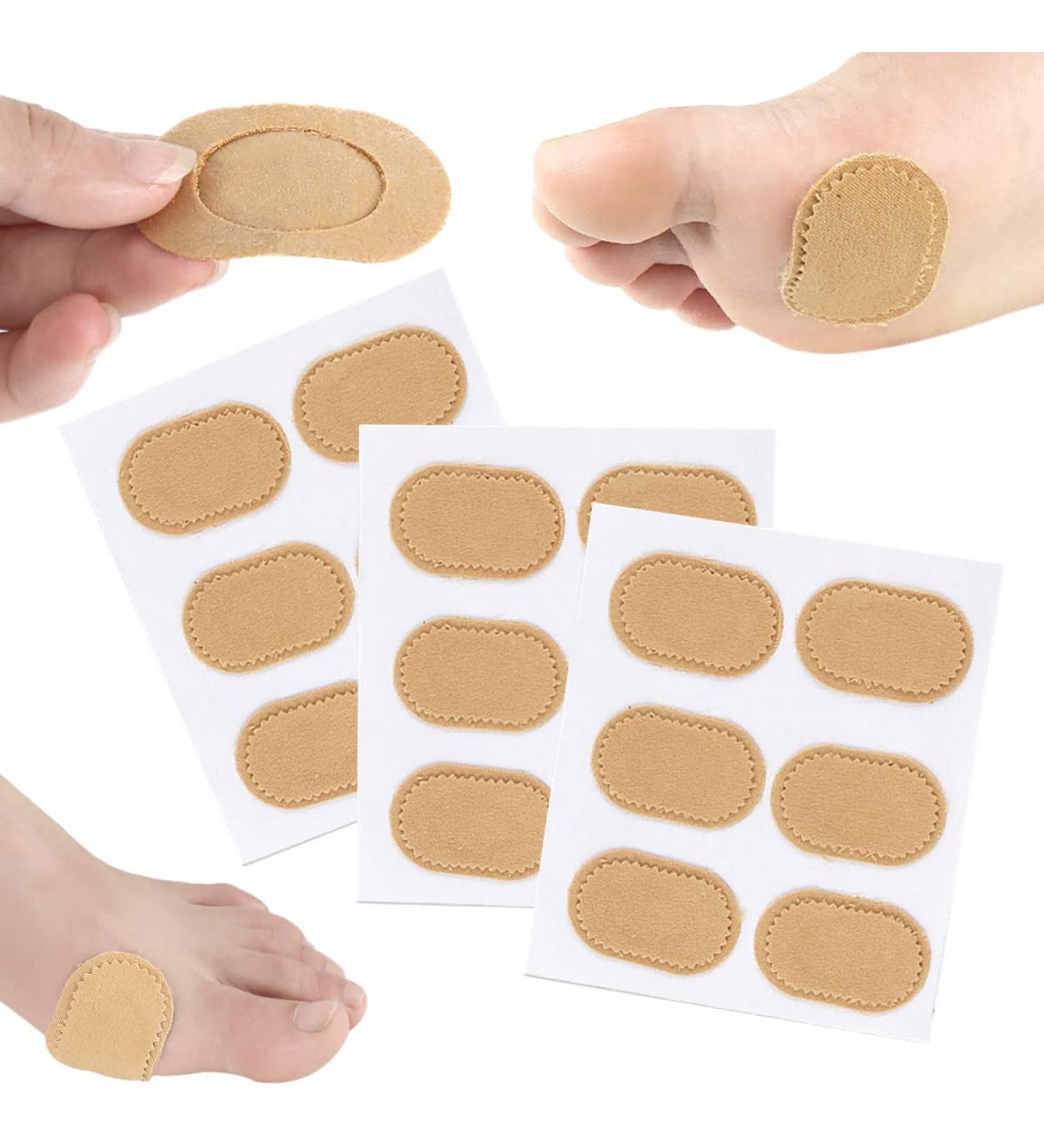 Jiuxuerim 18-Piece Bunion Cushions Pad Set for Bunion Pain Relief - Adhesive Fabric Toe & Foot Protector Pads - Buy Online on GoSupps.com