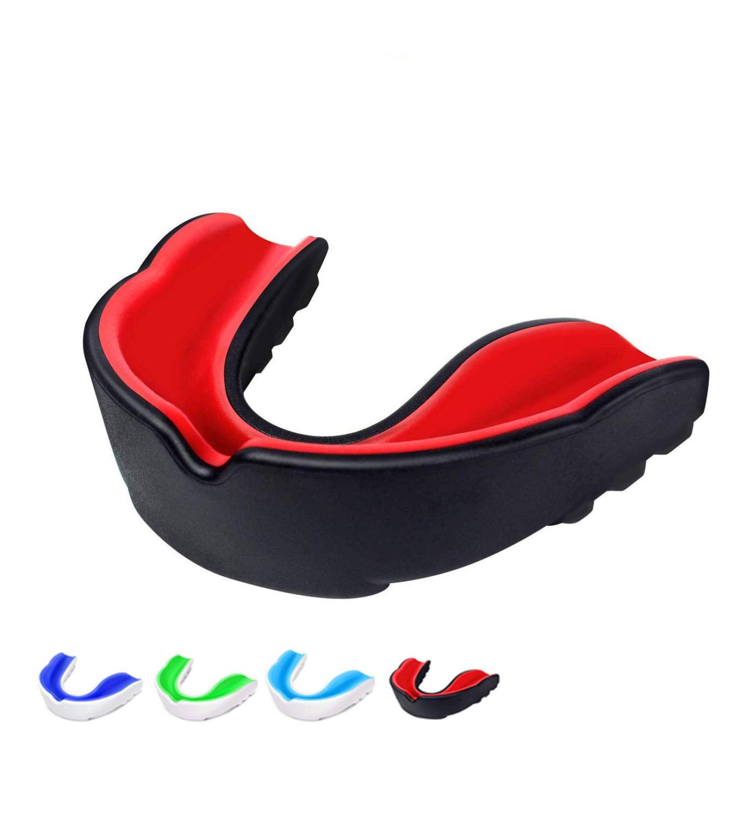 Shop Mouth Protection for Martial Arts & Sports | Safe & Comfortable Gear for Adults & Kids (Black & Red) - Buy Online on GoSupps.com