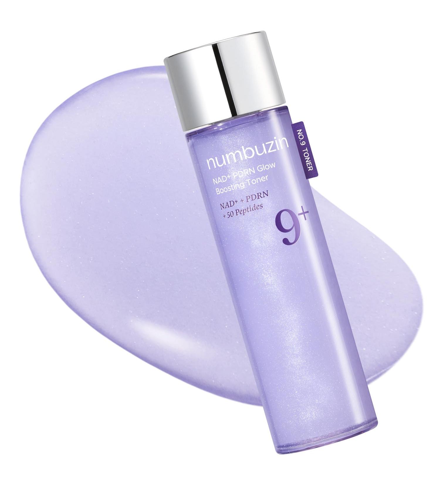 numbuzin No.9 NAD+ PDRN Glow Boosting Toner Hydrating & Firming Toner for Wrinkles Fine Lines & Dull Skin Peptides & Salmon PDRN for Radiance Korean Skincare 5.07 fl oz - Buy Online on GoSupps.com