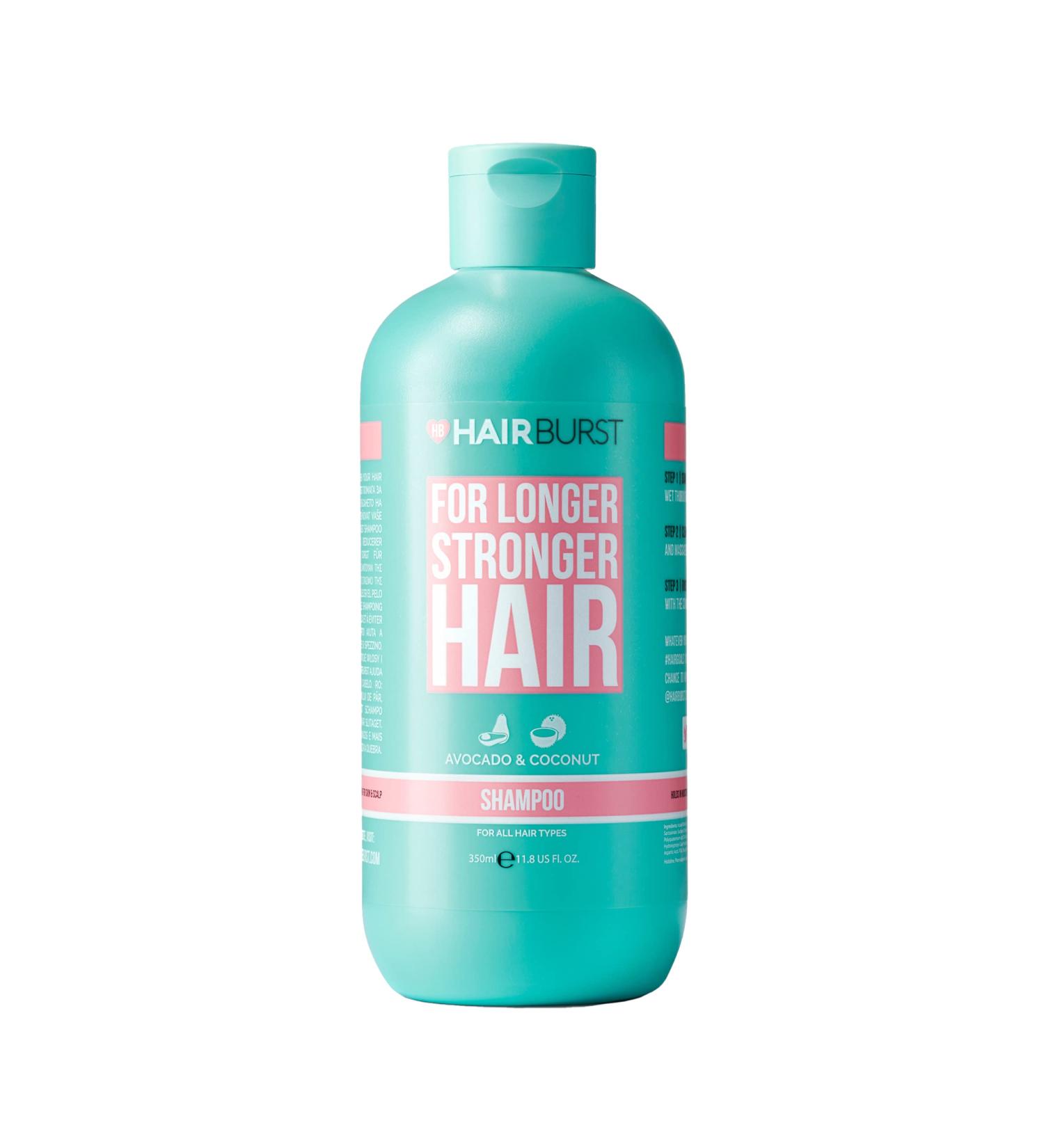 Hairburst Hair Growth Shampoo for Women - Reduces Hair Loss, Strengthens Hair Growth - SLS and Paraben Free - Coconut Avocado Scent - 350ml - Buy Online on GoSupps.com