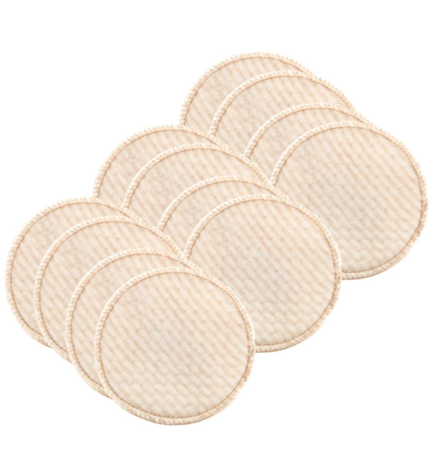 Organic Nursing Pads - 12pcs Breastfeeding Essentials | SHOWERORO Spill Prevention Cotton Cushions - Buy Online on GoSupps.com