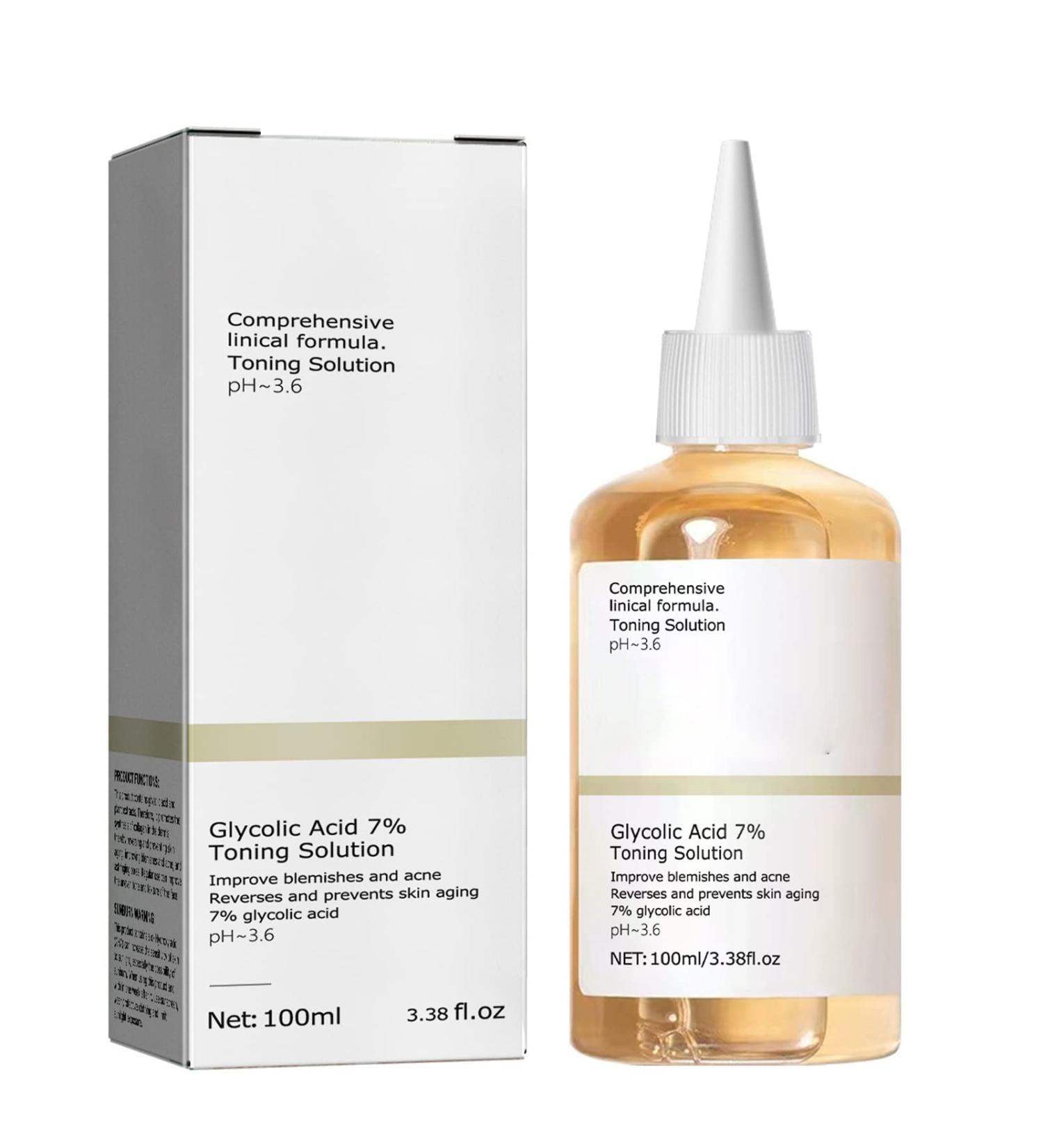 Glycolic Acid 7% Toning Solution | Anti-Aging Brightening Serum - Buy Online on GoSupps.com
