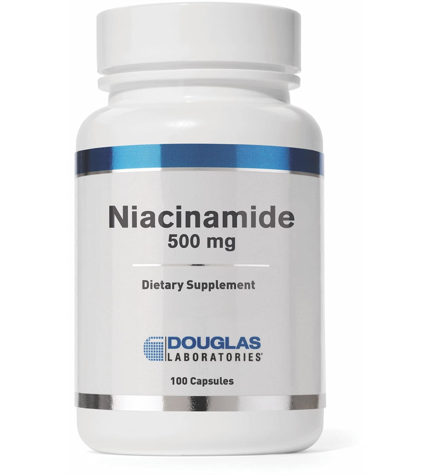 Douglas Laboratories Niacinamide - 100 Capsules | Vitamin B3 for Cardiovascular Health - Buy Online on GoSupps.com