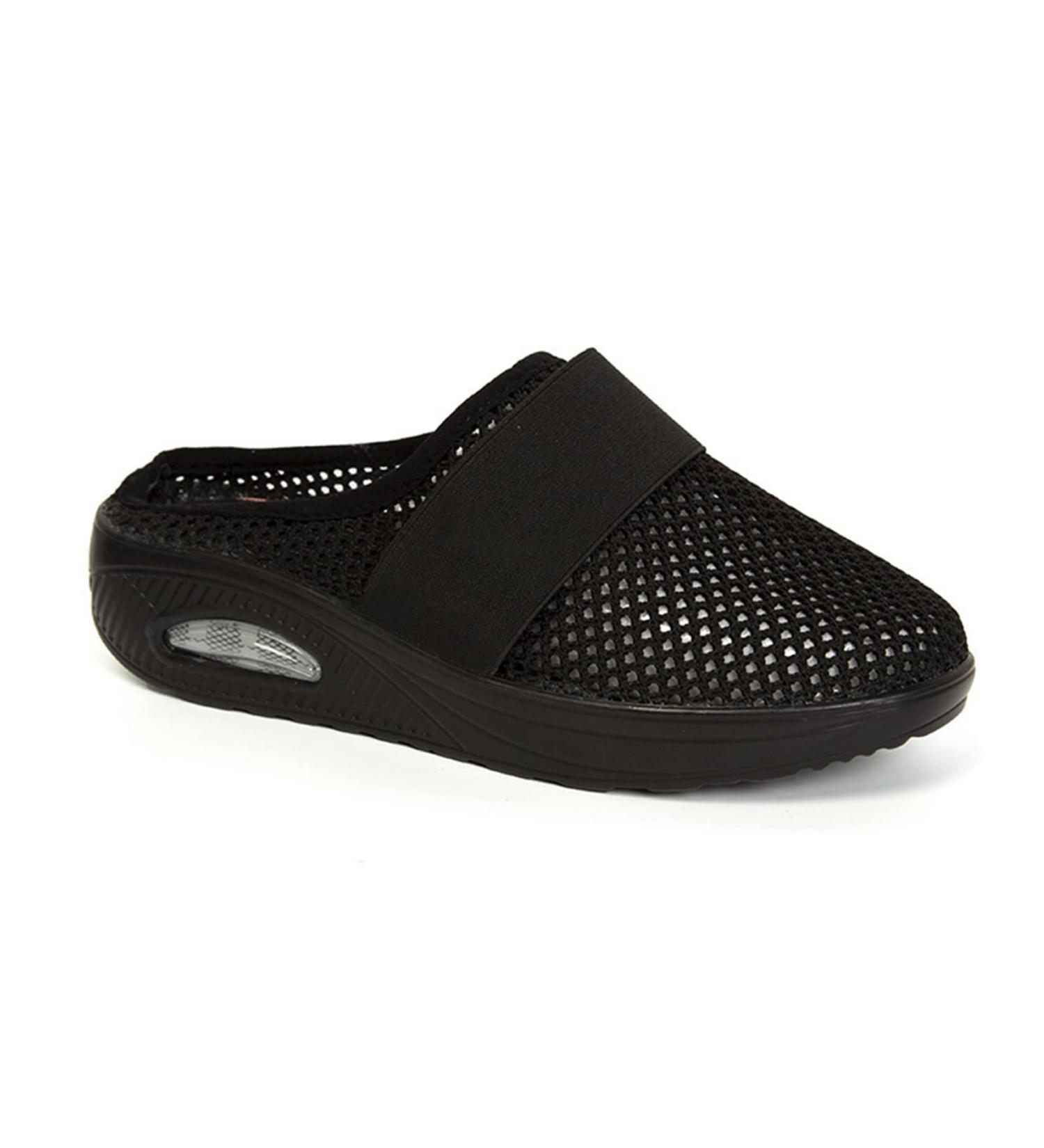 QSXWDCEF Diabetic Women's Sandals for Swollen Feet - Orthopedic Wide Shoes for Elderly with Edema and Arthritis (Black, 40 EU) - Buy Online on GoSupps.com