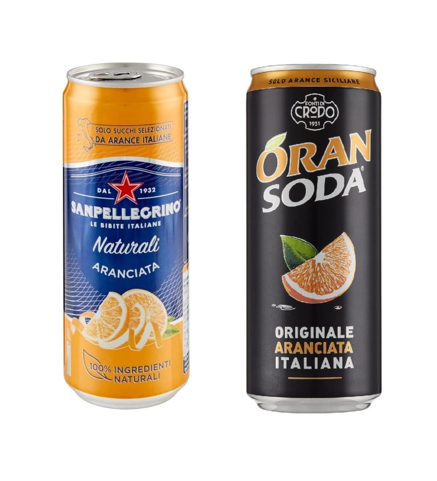 San Pellegrino Aranciata Orange Lemonade 330 ml + 24 Boxes Oransoda 24 Disposable Boxes 330 ml + Polpa Italian Gourmet Polpa 400 g - Buy Online on GoSupps.com
