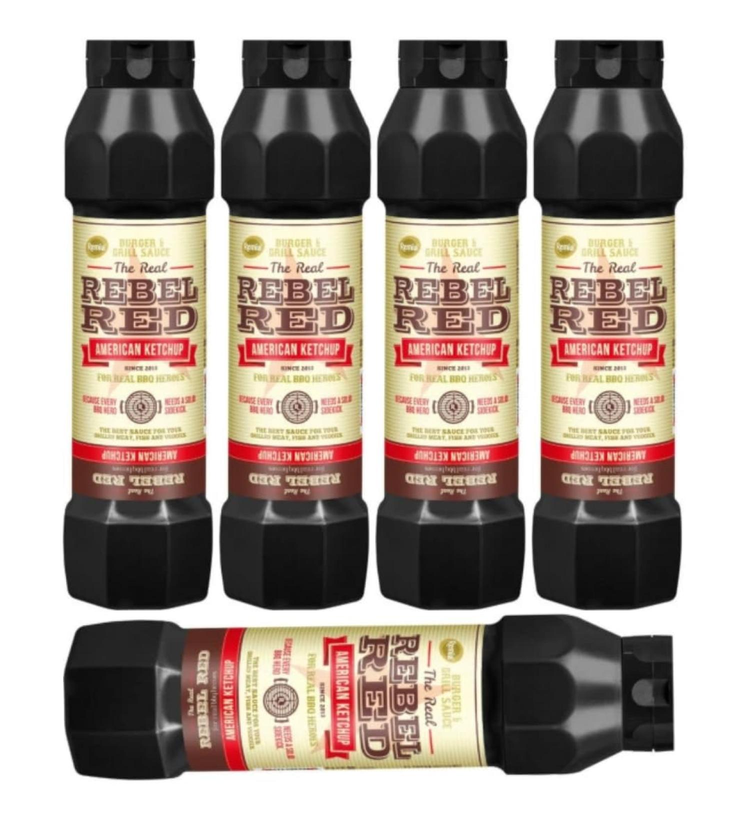 Remia Rebel Red American Ketchup Sauce Gluten Free Lactose Free Vegan 800 ml x 5 Pieces - Buy Online on GoSupps.com