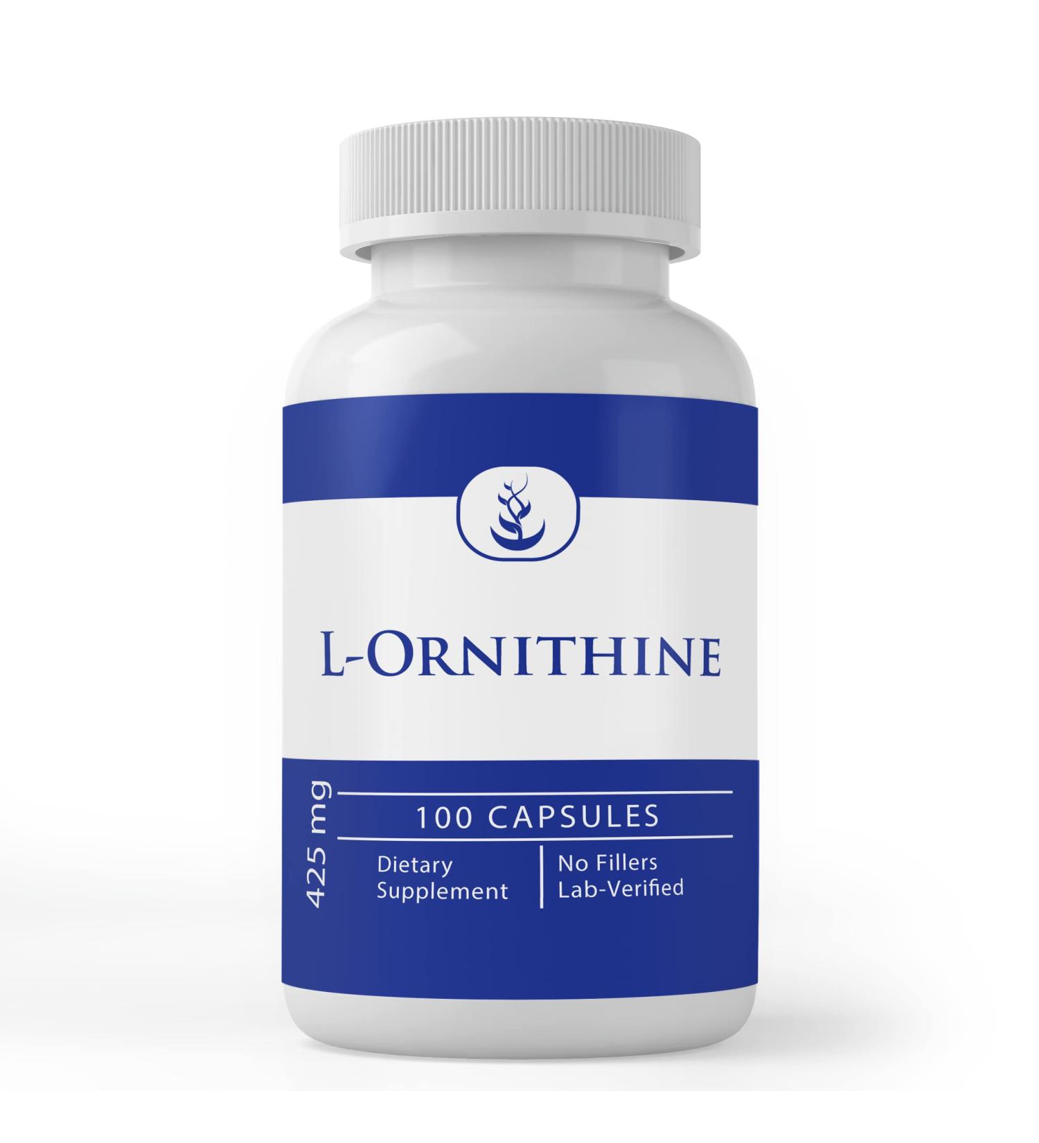 Pure Original Ingredients L-Ornithine (100 Capsules) Always Pure No Additives Or Fillers Lab Verified 1 Count (Pack of 100) - Buy Online on GoSupps.com