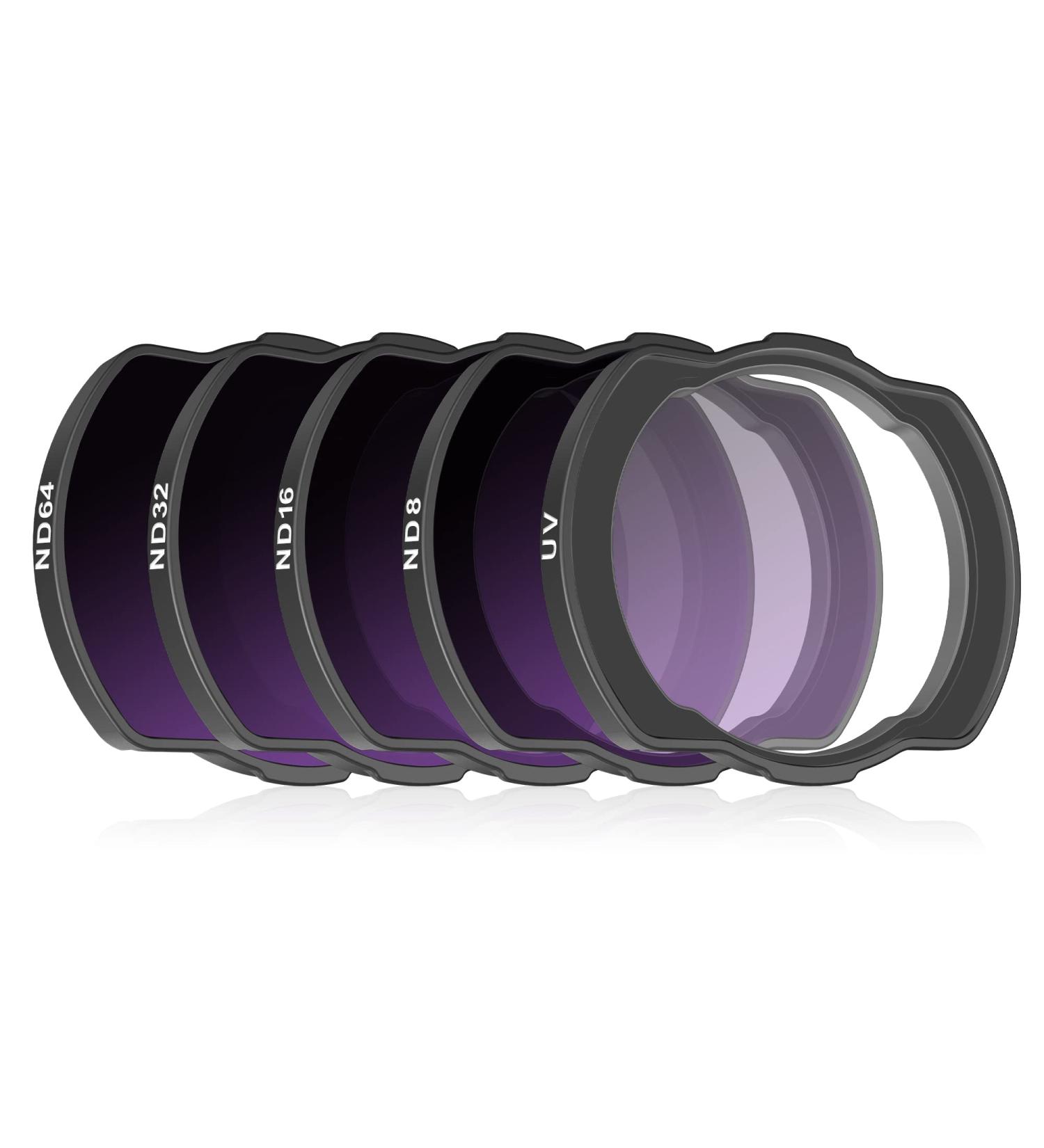 STARTRC ND Filters Set for DJI Avata Accessories - 5-Pack ND8/ND16/ND32/ND64/UV Set, Aluminum Version - Buy Online on GoSupps.com