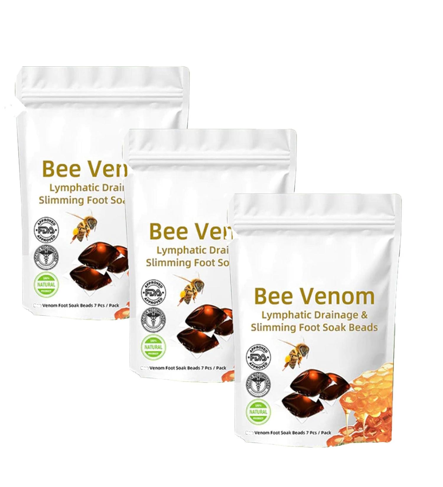 Diapason Bee Venom Lymphdrainage & Slimming Foot Soak Beads Luklmca Bee Venom Foot Soak Body Detox Foot Soak Beads For Women & Men Relief Relax (3PCS) - Buy Online on GoSupps.com