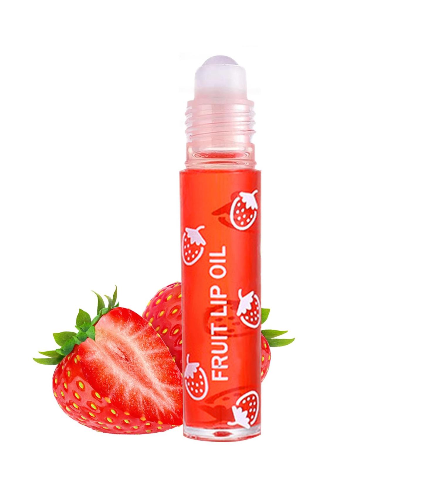 Roll On Glitter Lip Gloss Lip Oil Lip Gloss Clear Lip Gloss Clear Fruity Flavor Moisturizing Lip Gloss Glossy Lip Crystal Jelly Liquid Lipstick For Dry Chapped Lips - Buy Online on GoSupps.com