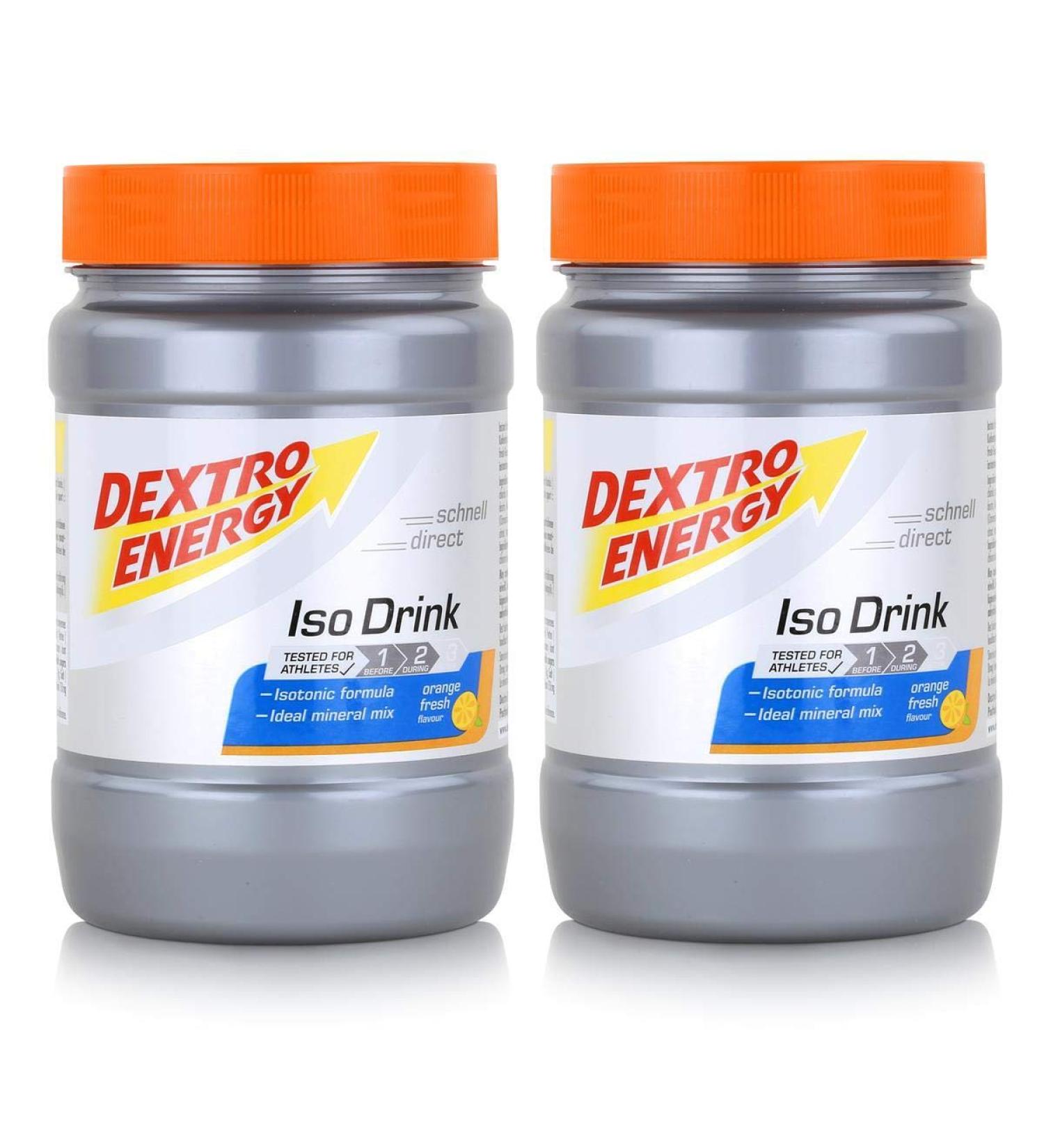 Isotonic drink powder from Dextro Energy Iso Fast Orange Fresh 440g (pack of 2)