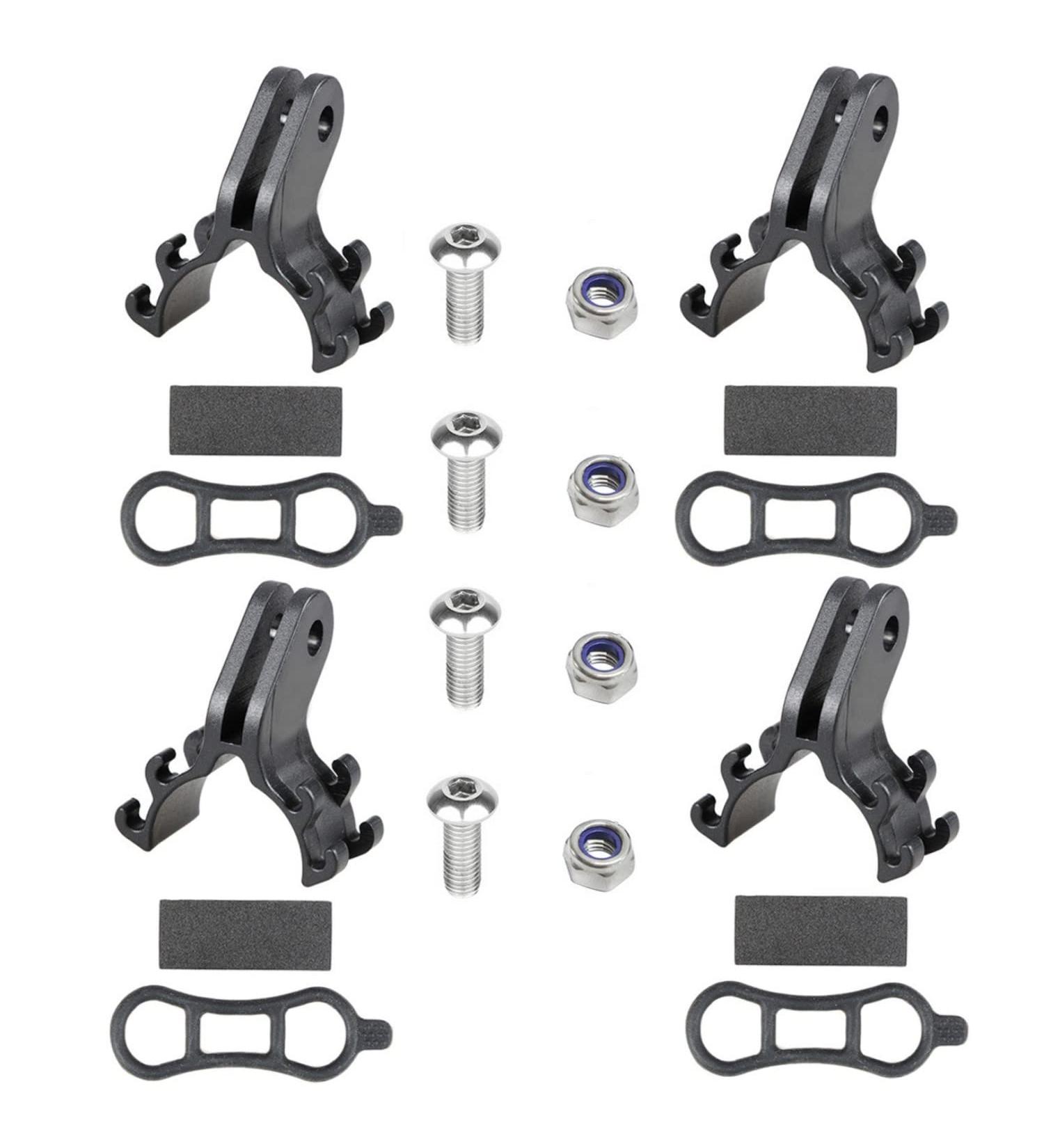 HOUSON 4pcs Bicycle Flashlight Mount | Bike Light Torch Holder Clip for G-OPro Camera | Perfect for Cycling & Racing - Buy Online on GoSupps.com