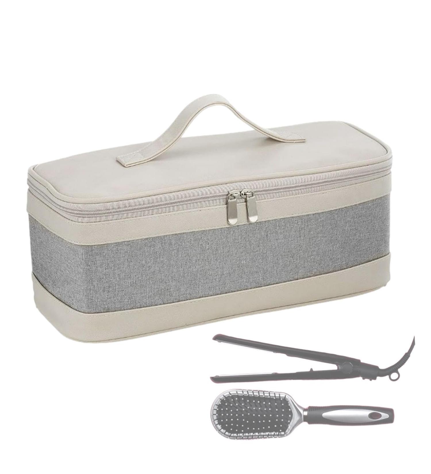Curling Iron Case Travel Bag | Hair Dryer Storage Bag Carrying Case - Portable Large Capacity Hair Tool Case with Handle for Travel Hair Tools Hair Dryer Straighteners Welts - Buy Online on GoSupps.com