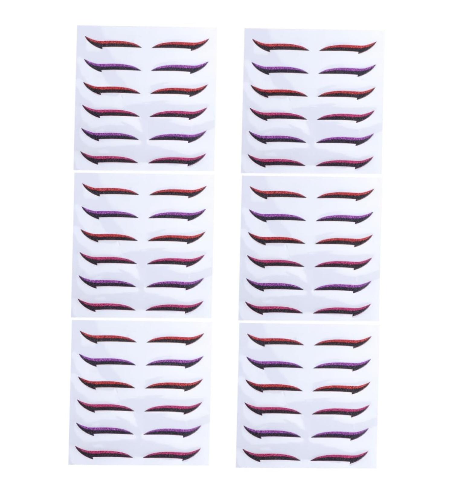 minkissy 36 Pairs Glitter Eyeliner Double Eyelid Stickers Self-adhesive Eyeliner Sticker Double Eyelid Tapes Eyeliner Stickers Eye Skin Sticker Invisible Eye Line Strips Eye Makeup Tools - Buy Online on GoSupps.com