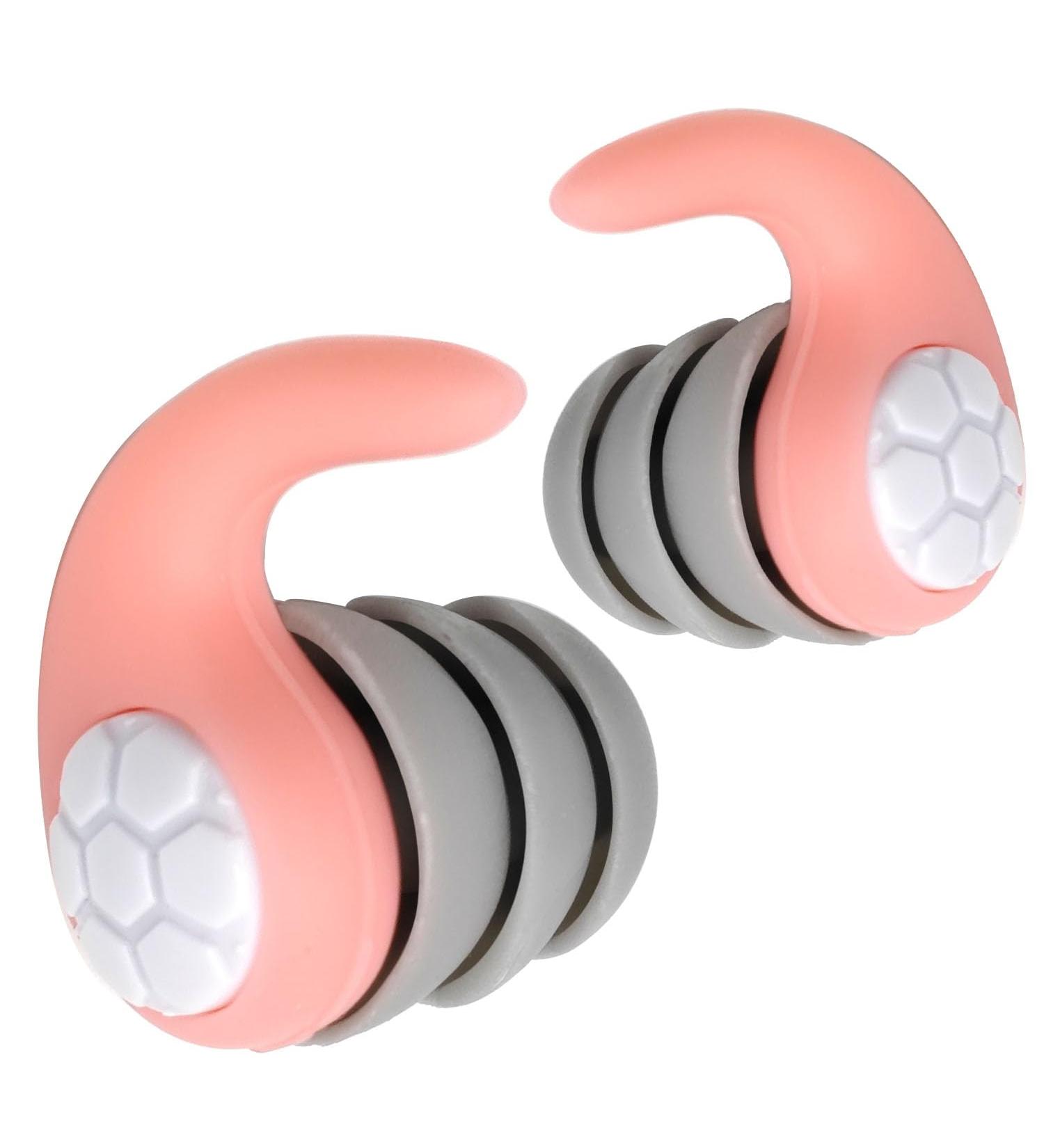 Buy eWish Pink Ear Plugs for Sleeping - Noise Cancelling Soft Silicone Reusable - Perfect for Sleep Snoring Study & Concerts - 40 NRR - Buy Online on GoSupps.com