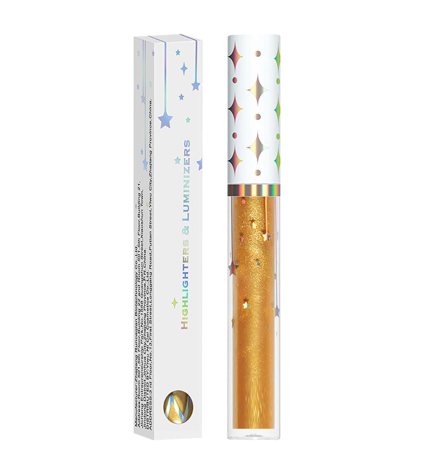 Liquid Highlighter - Highlight Beauty Wand Lasting Natural Glow Enhancer Waterproof Illuminator Highlighter Skin Tint for Body 02# 1 count (Pack of 1) - Buy Online on GoSupps.com