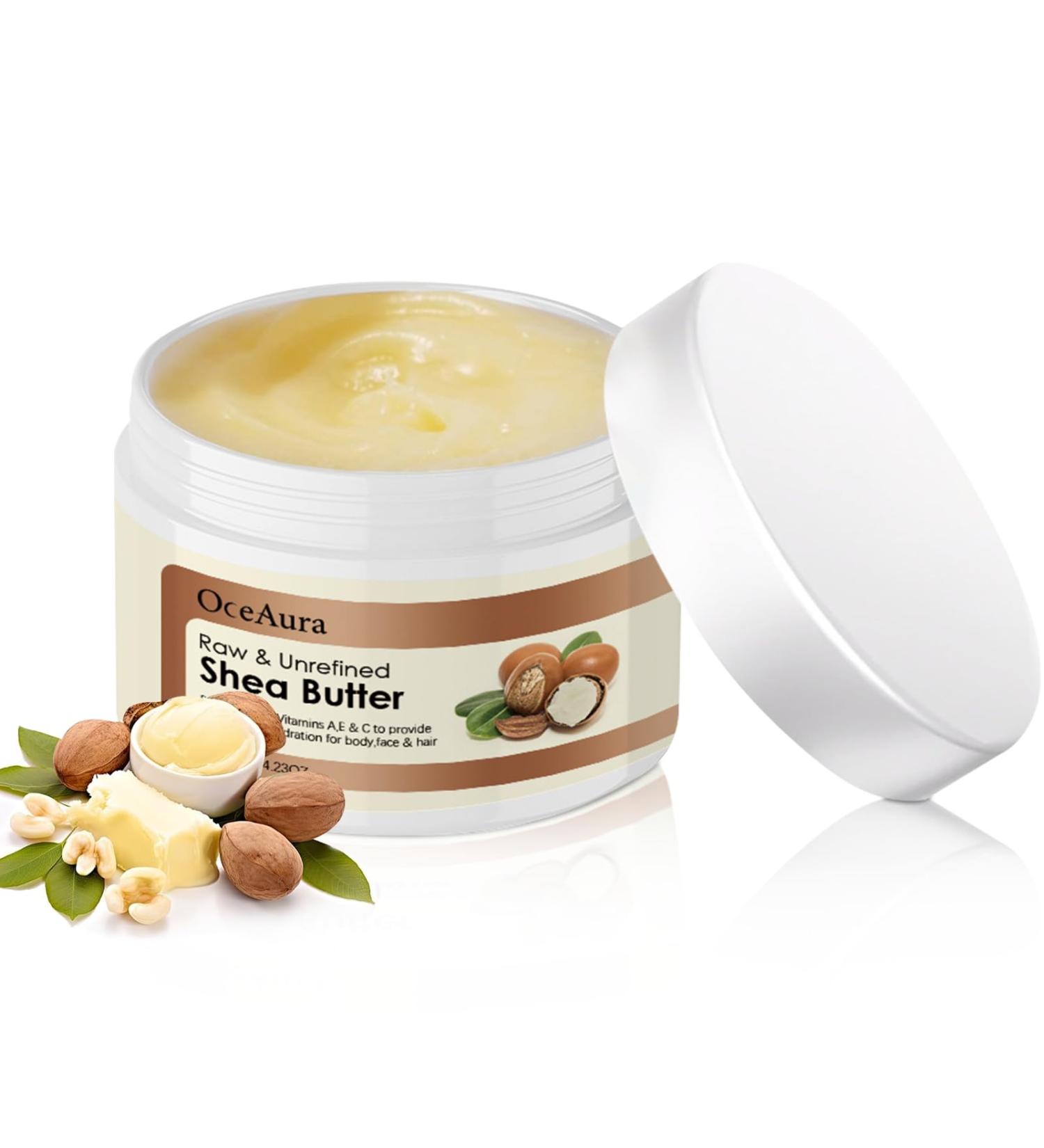 Beurre de Karit Beurre de Karit Bio Beurre de Karit Cr me Pur et Naturel Beurre de Karit lisse naturel pour le corps Beurre de Karit Suitable for All Skin and Hair Types (120ml) - Buy Online on GoSupps.com