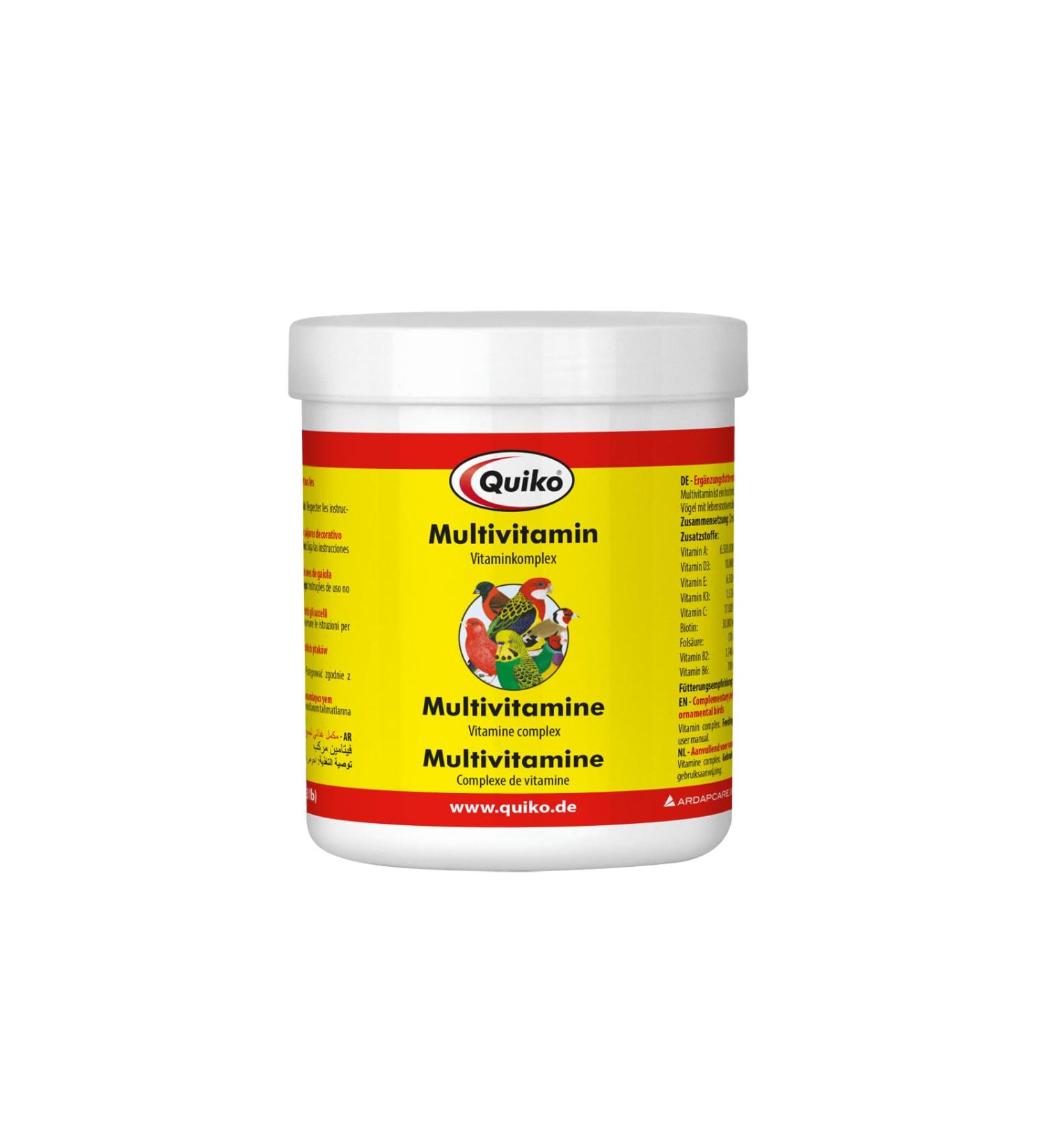 Quiko Multivitamin 375g - Supplementary feed for the vitamin supply of ornamental birds 375 g