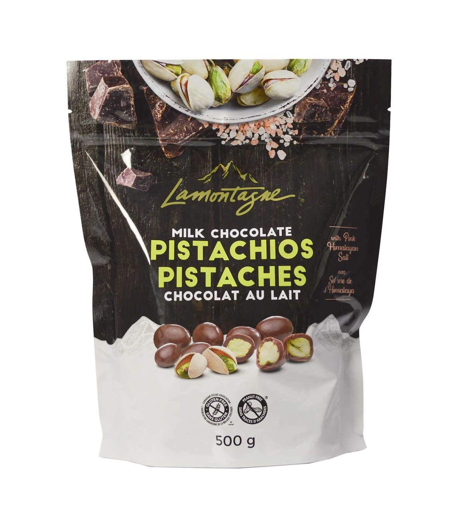 Lamontagne Milk Chocolate Pistachios 500 g 1 - Buy Online on GoSupps.com