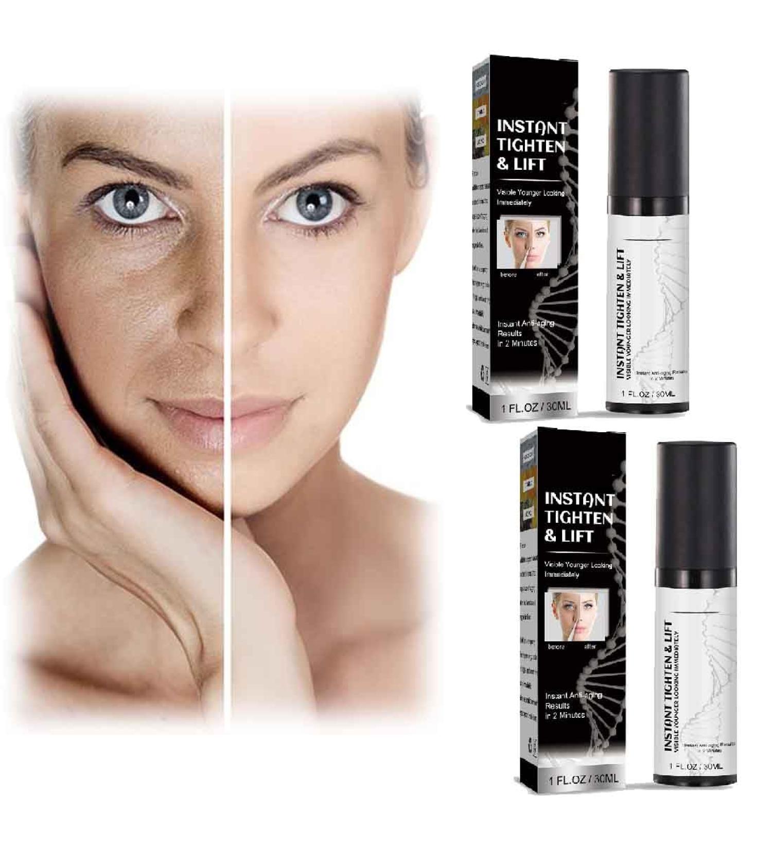 TSYIDUI 2pcs Instant Face Lift CreamFace TightenerNeck Eye Tightening Lifting SerumSkin FirmingAnti Aging in 2 Minutes Smooth Appearance of Wrinkles Loose Sagging Puffiness FineAppearance of Loos - Buy Online on GoSupps.com