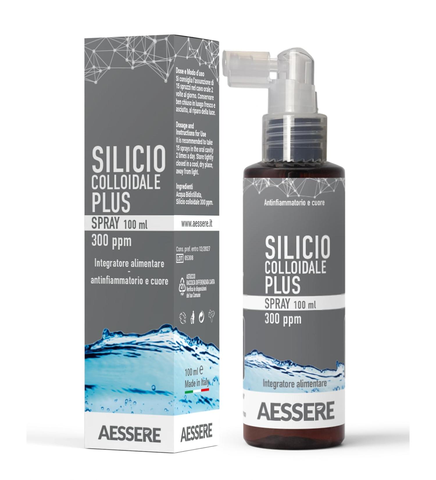 AESSERE Srl Silicon Colloidal Plus Spray 300 PPM 100 ml - Buy Online on GoSupps.com
