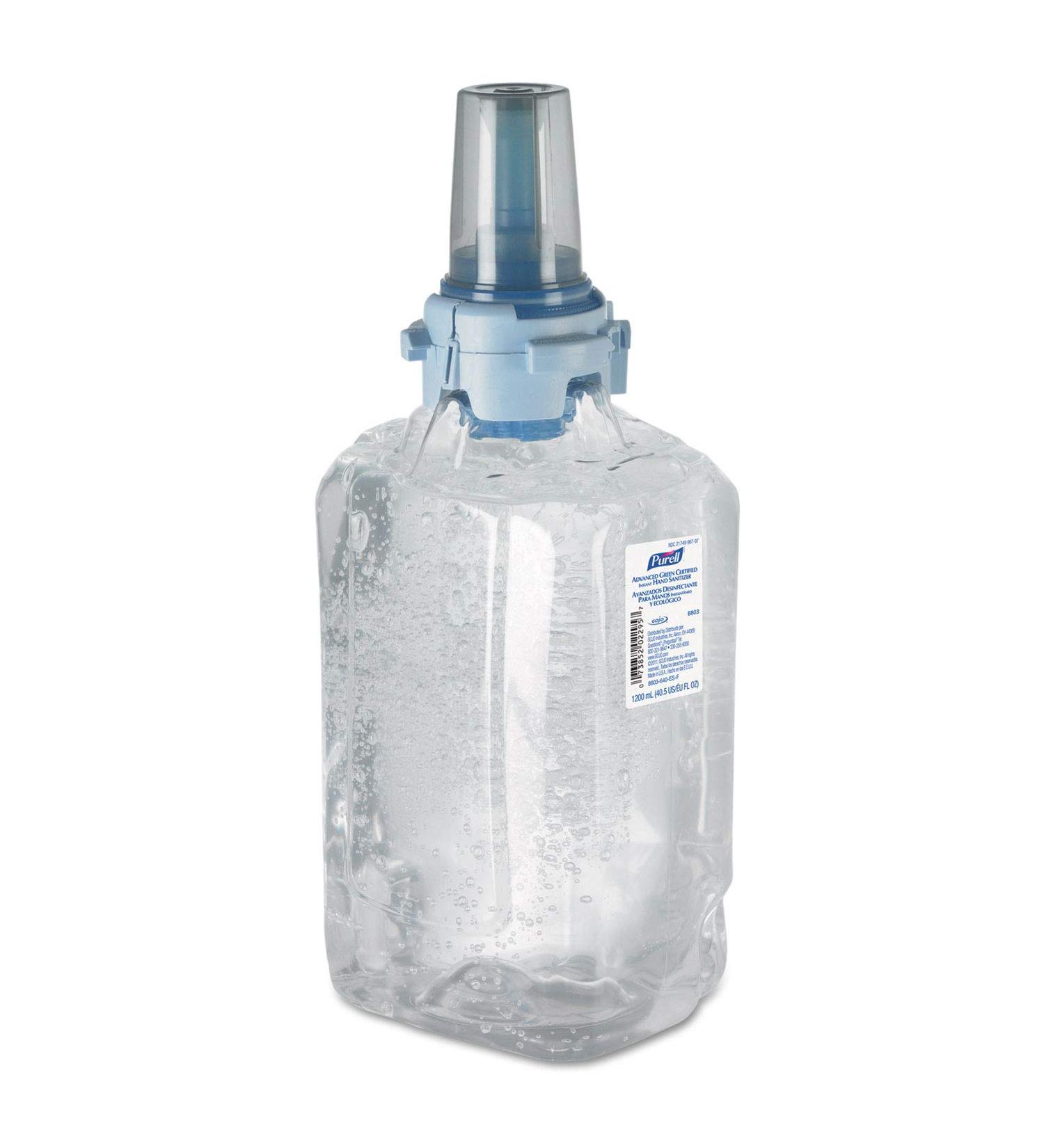 PURELL 880303EA Advanced Green Certified Hand Sanitizer Gel Refill - 1200mL, Fragrance-Free - Buy Online on GoSupps.com