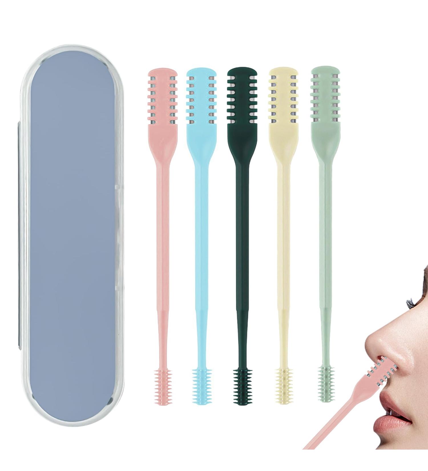 5 Pack Nose Hair Trimmer - Professional 2 in 1 Double Headed Hair Clipper & Remover | International Shipping Available - Buy Online on GoSupps.com