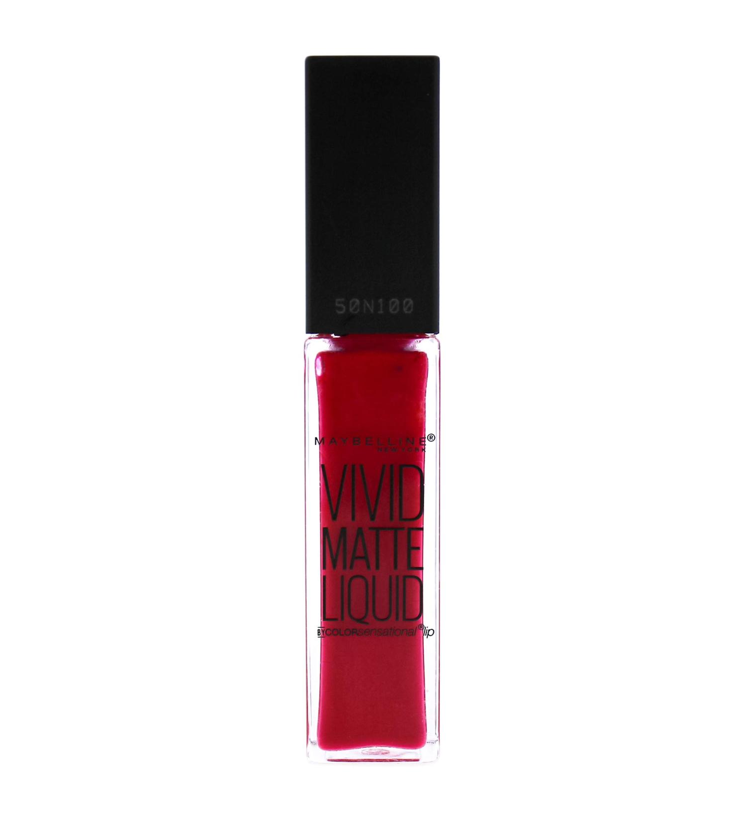 Maybelline Color Sensational Vivid Matte Liquid Lipstick - Fuchsia Ecstasy (Pack of 1) | 0.26 fl. oz - Buy Online on GoSupps.com
