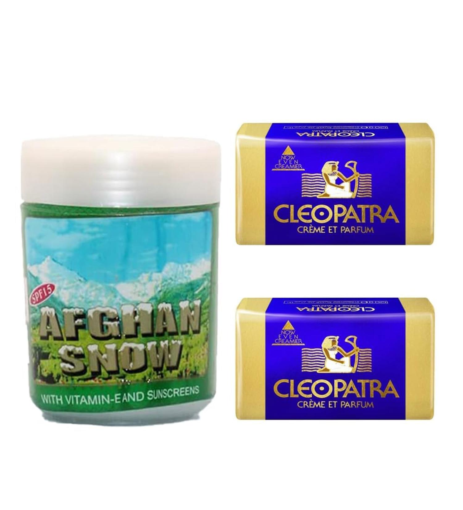 RSINC Afghan Snow Winter Skin Cream Hydrating & Nourishing Beauty Made in India | Iconic Indian Beauty Product Cleopatra Beauty Soap Pack 2x120g saudi arabia UAE (Pack Of 2) - Buy Online on GoSupps.com