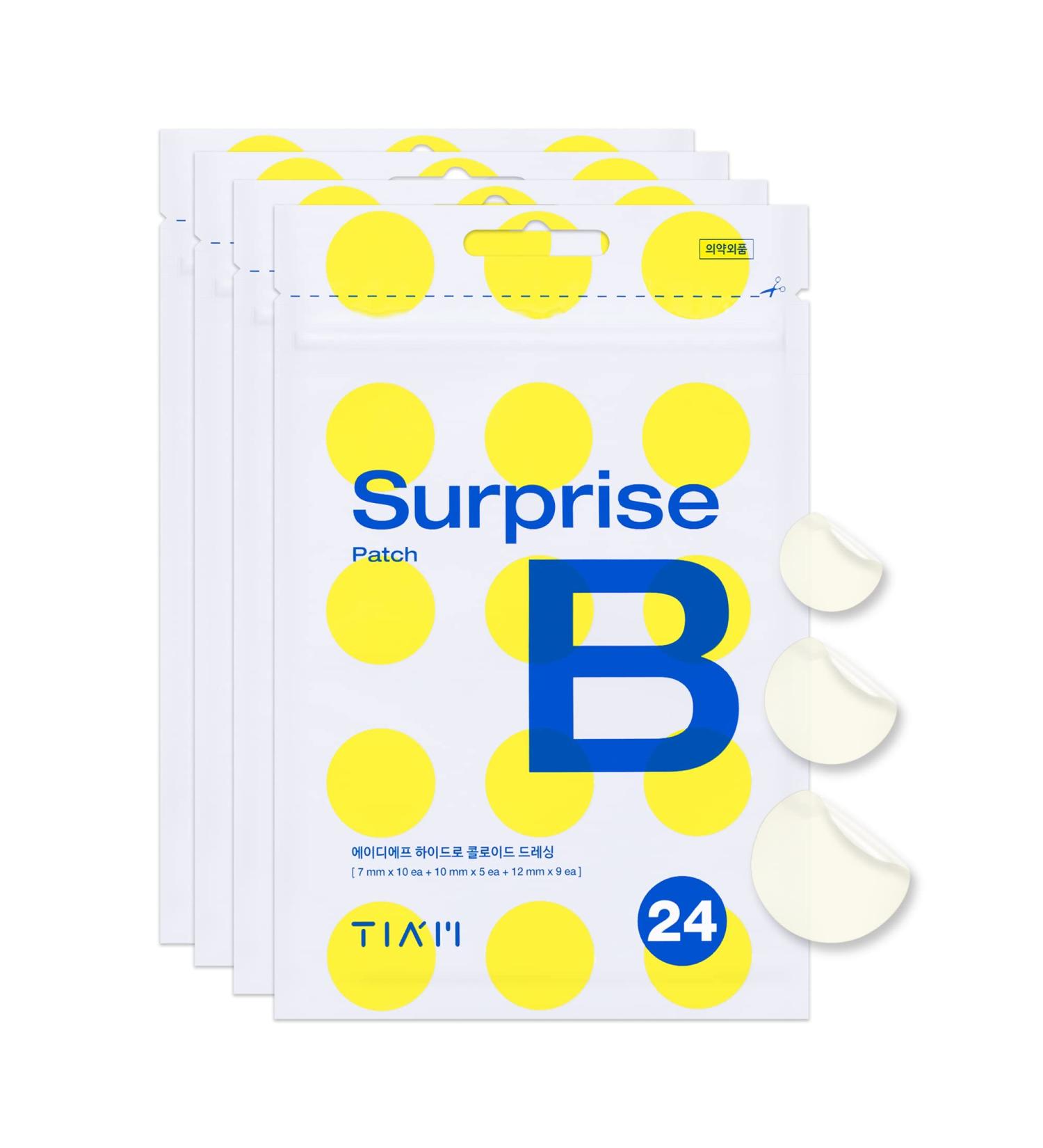 TIAM Surprise B Hydrocolloid Acne Pimple Patch - 96 Count (Pack of 4) | Fast Shipping Worldwide - Buy Online on GoSupps.com