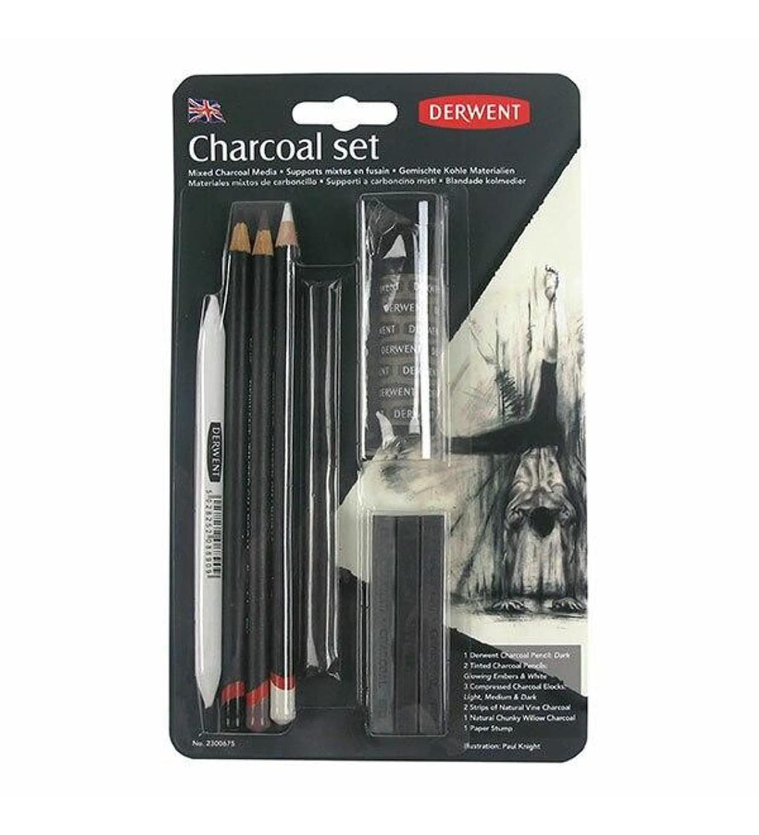 Derwent Charcoal Collection Pack - 10 Count (2300675) - Buy Online on GoSupps.com