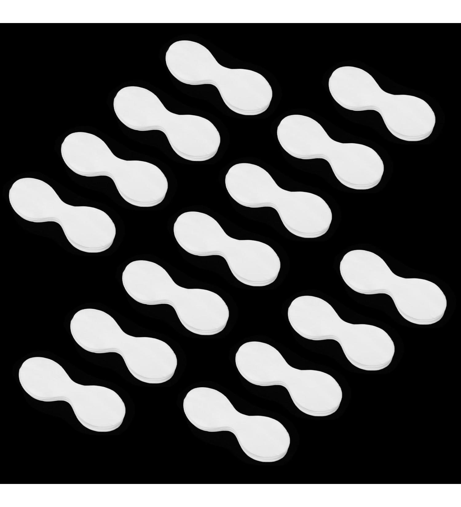 100 Pcs Disposable Non-Woven Eye Masks - Clear Lightweight Eye Covers for Skincare Facials & Spa - Moisture Retention Cotton Pads - Buy Online on GoSupps.com