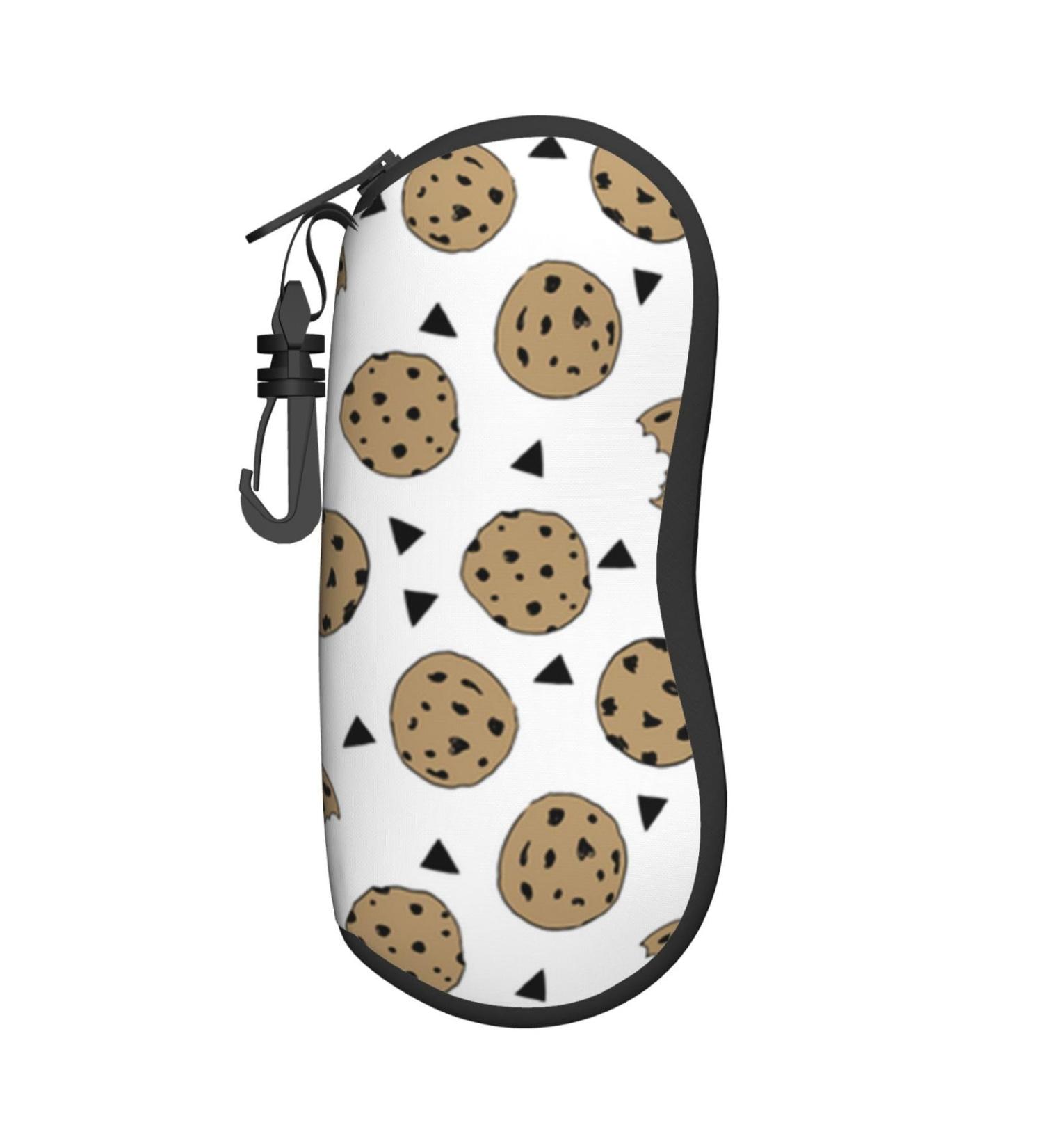 OPSREY grass Pot Leaf printed Glasses Case Portable Zip Storage Case Neutral Sunglasses Soft Case Cookies Food Chip Biscuits One Size - Buy Online on GoSupps.com