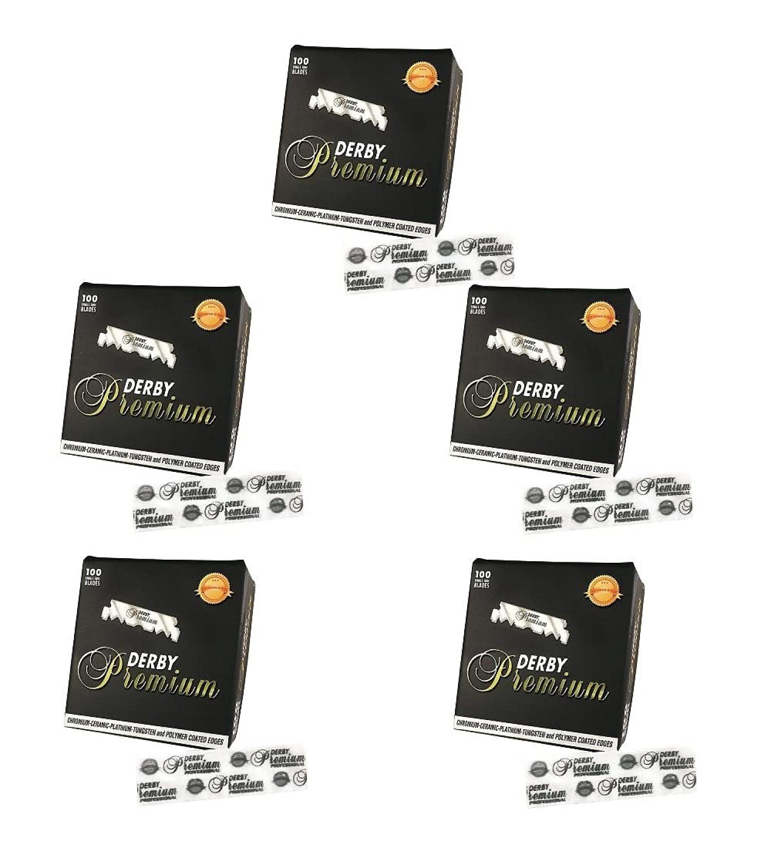 DERBY Barber Razor Premium Single Edge Blade 100 Count SR-05298 (5 Pack) - High-Quality Blades for Barbering Needs - Buy Online on GoSupps.com