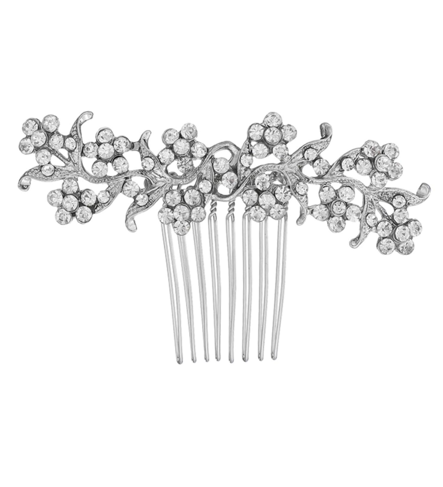 Ipetboom 1pc Comb Bridal Headdress Crystal Hair Accessories Pearl Hair Accessories David Statue Flower Claw Clips Rhinestone Pearl Hair Clips Hair for Women Alloy Wedding The Photo Bride - Buy Online on GoSupps.com