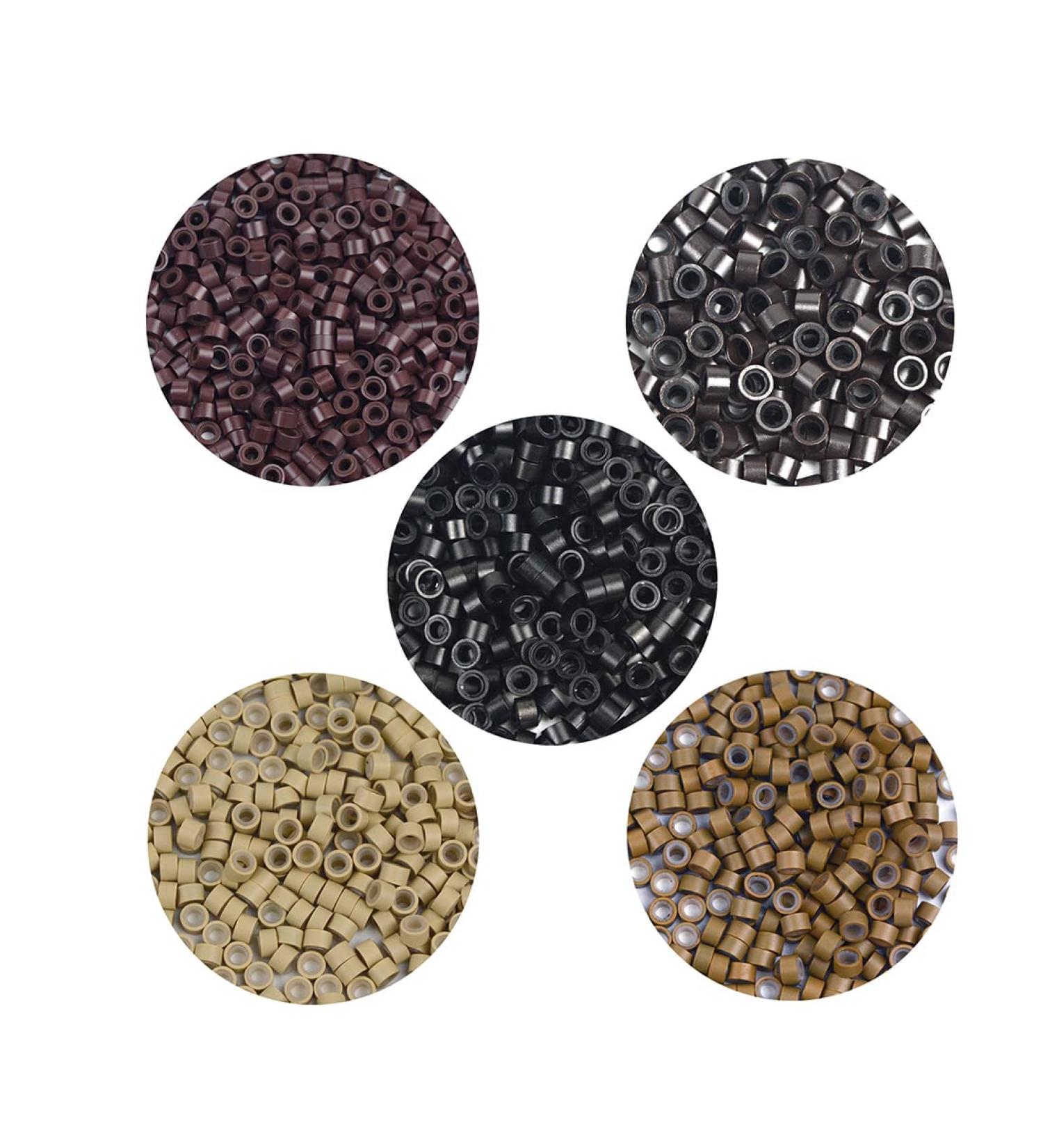 500 Pieces 5mm Micro Rings - Dark Blonde Silicone Hair Extension Links - Buy Online on GoSupps.com