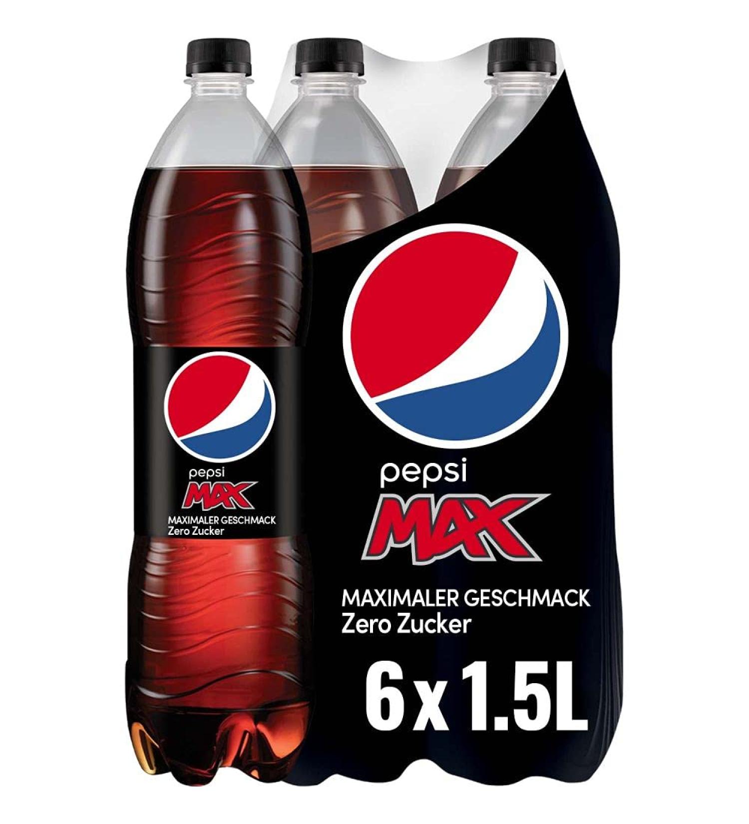  Pepsi Pepsi Max zero sugar disposable (6 x 1.5 l) - Buy Online on GoSupps.com