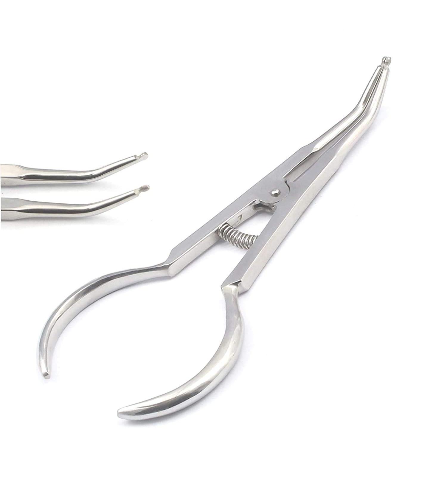 OdontoMed2011 Separating Pliers Curved for Orthodontic Rubber Band Elastic Bracket Holder Dental Instruments ODM