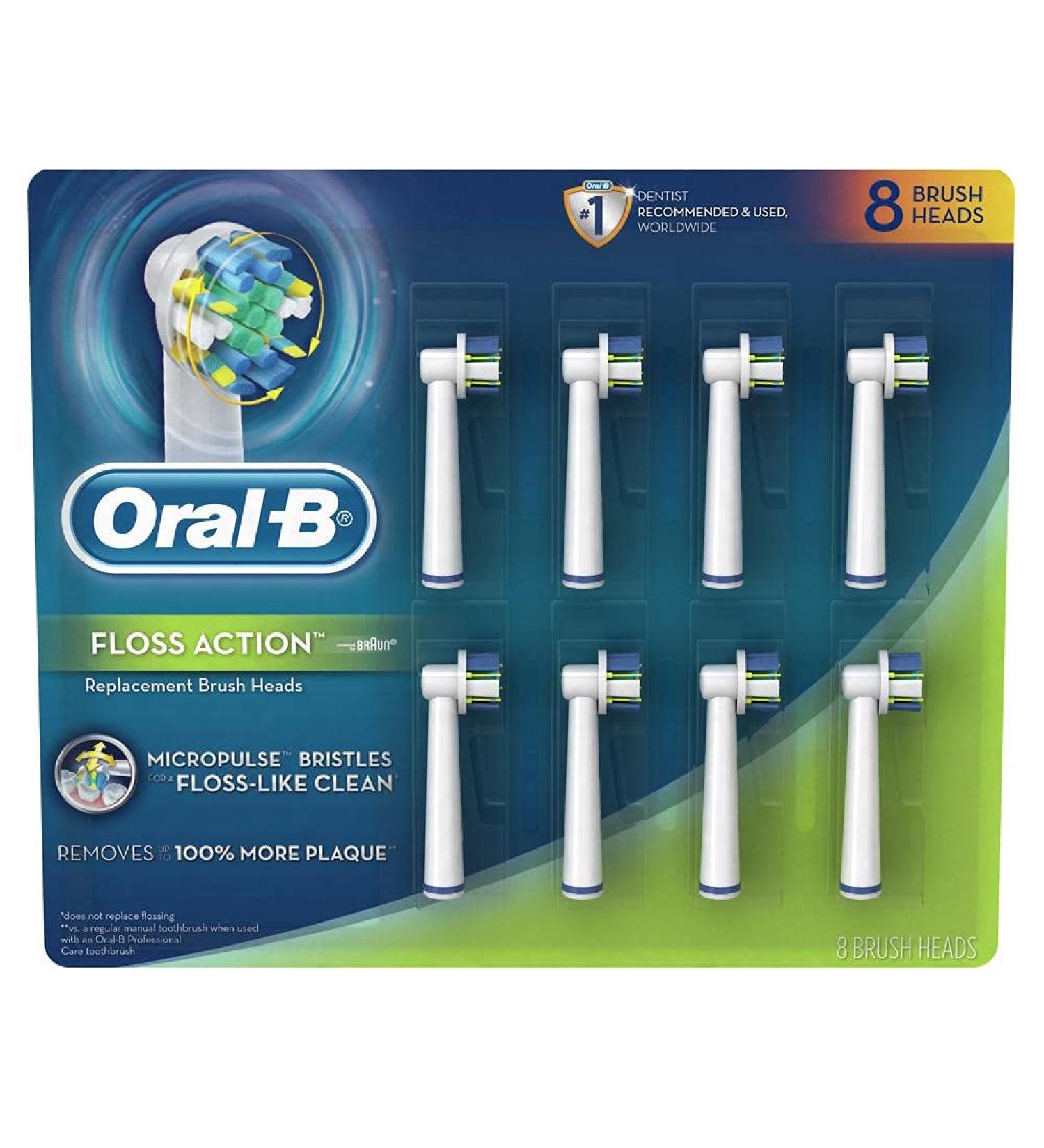 Oral B 324941 Brush Heads 8 Count - Dental Care Accessory - Buy Online on GoSupps.com