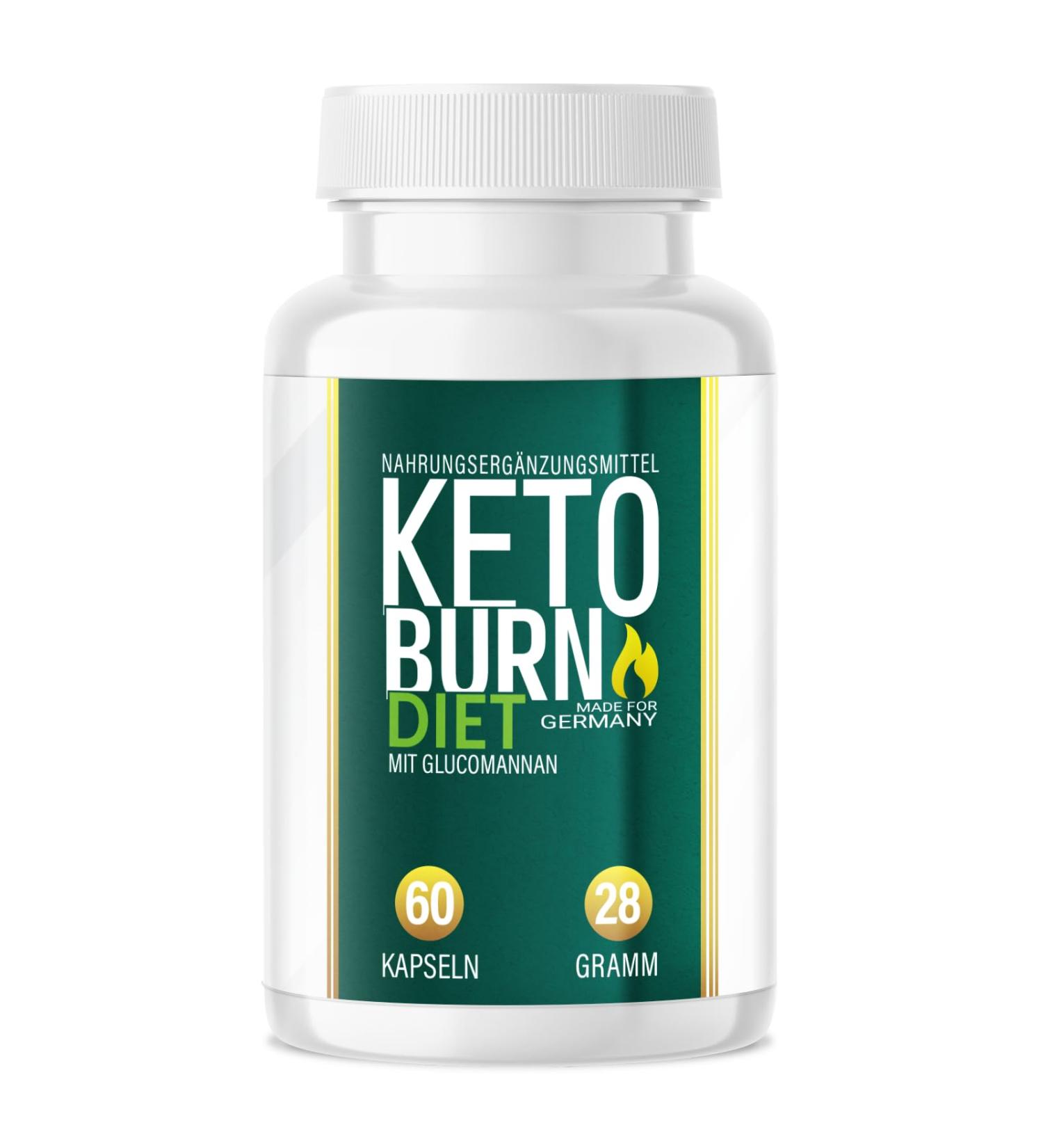 Keto Burn Diet Capsules - High-Quality Natural Supplements for Men & Women | 60 Glucomannan Capsules for Weight Loss - Buy Online on GoSupps.com