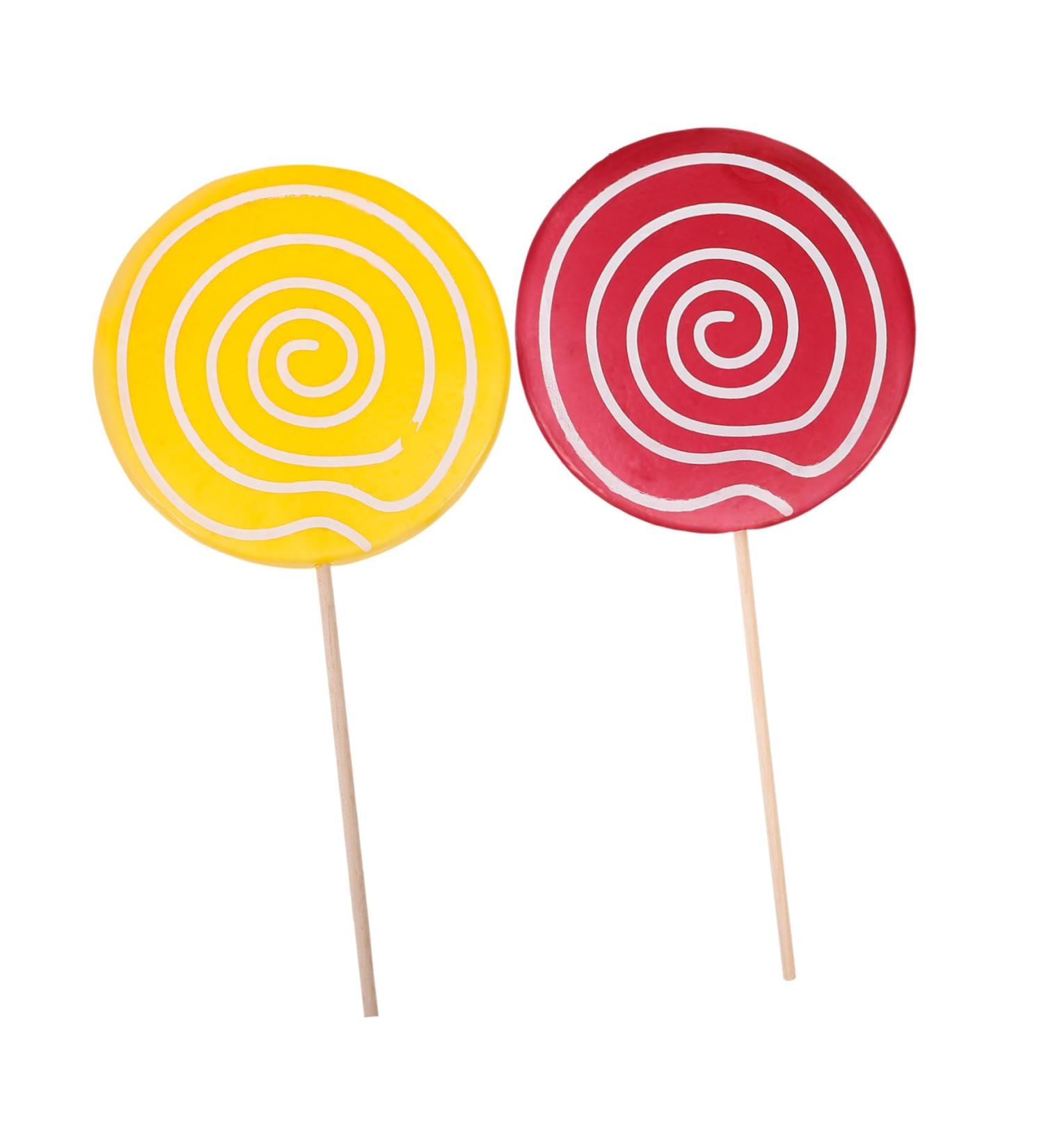 Alipis 10 Pcs Decorative Fake Lollipop Swirl Large Ornaments Lollipop Prop Cosplay Lollipop Adornment Photo Prop Lollipop Party Supplies Toy for Kids Wedding Photo Wooden Child Top Hat - Buy Online on GoSupps.com