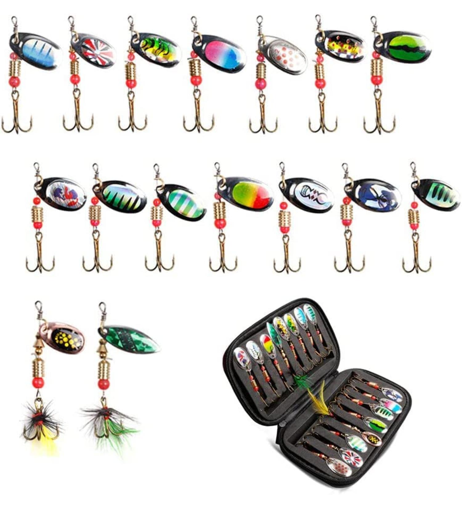 High-Quality Fish Bait Set - Artificial Rubber Fishing Bait for Trout & Bass - Fresh & Saltwater Gifts for Men | B-16CPS - Buy Online on GoSupps.com
