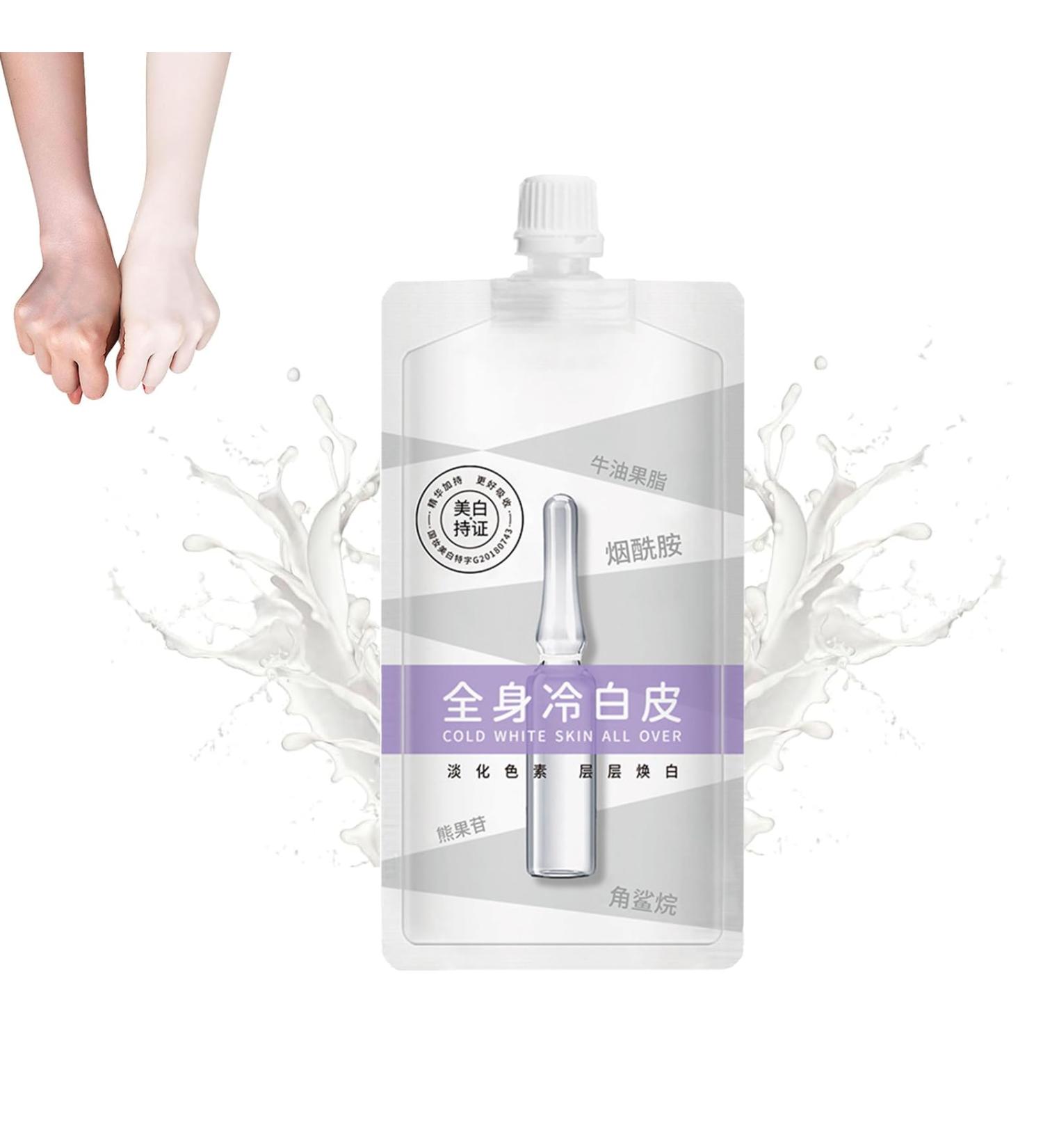 Cold White Skin All Over Japanese Skin Whitening Body Lotion Cold White Full Body Whitening Cream Whitening Moisturizing Brightening Body Lotion Whitening Body Milk For Refining Skin 200 ml (1PC) - Buy Online on GoSupps.com