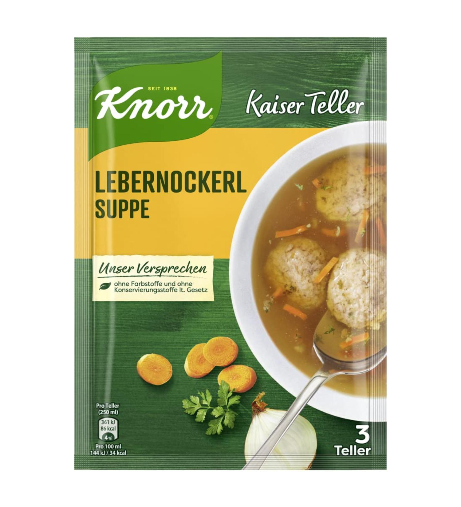 Knorr Kaiserteller Lebernockerl Authentic 12x67g Soup Dumplings for International Shipping - Buy Online on GoSupps.com