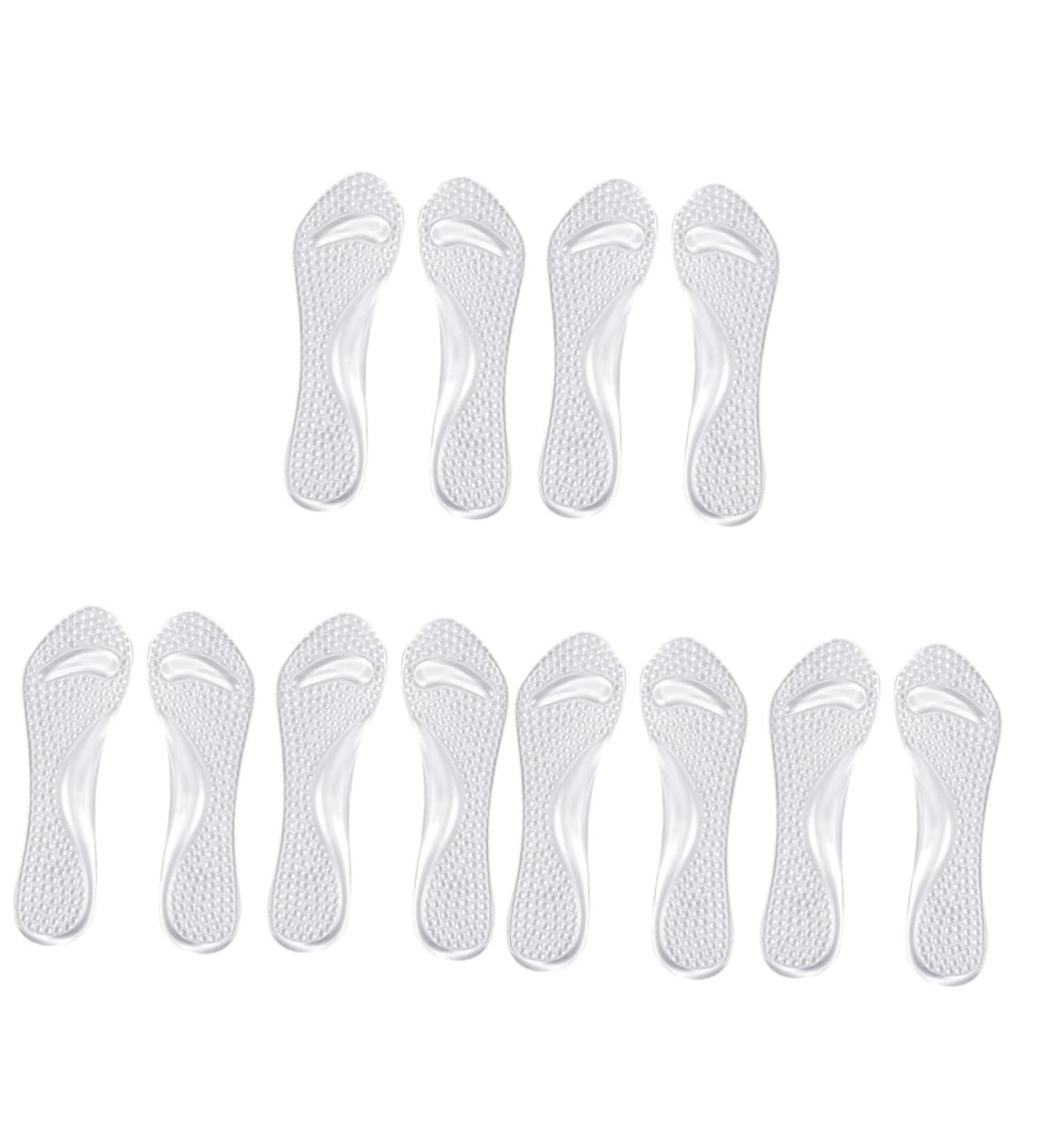 NOLITOY Non-Slip Massage Mat Insoles 6 Pairs Gel Arch Support Cushions for Ladies' Shoes | Ultimate Foot Care & Comfort Inserts - Buy Online on GoSupps.com