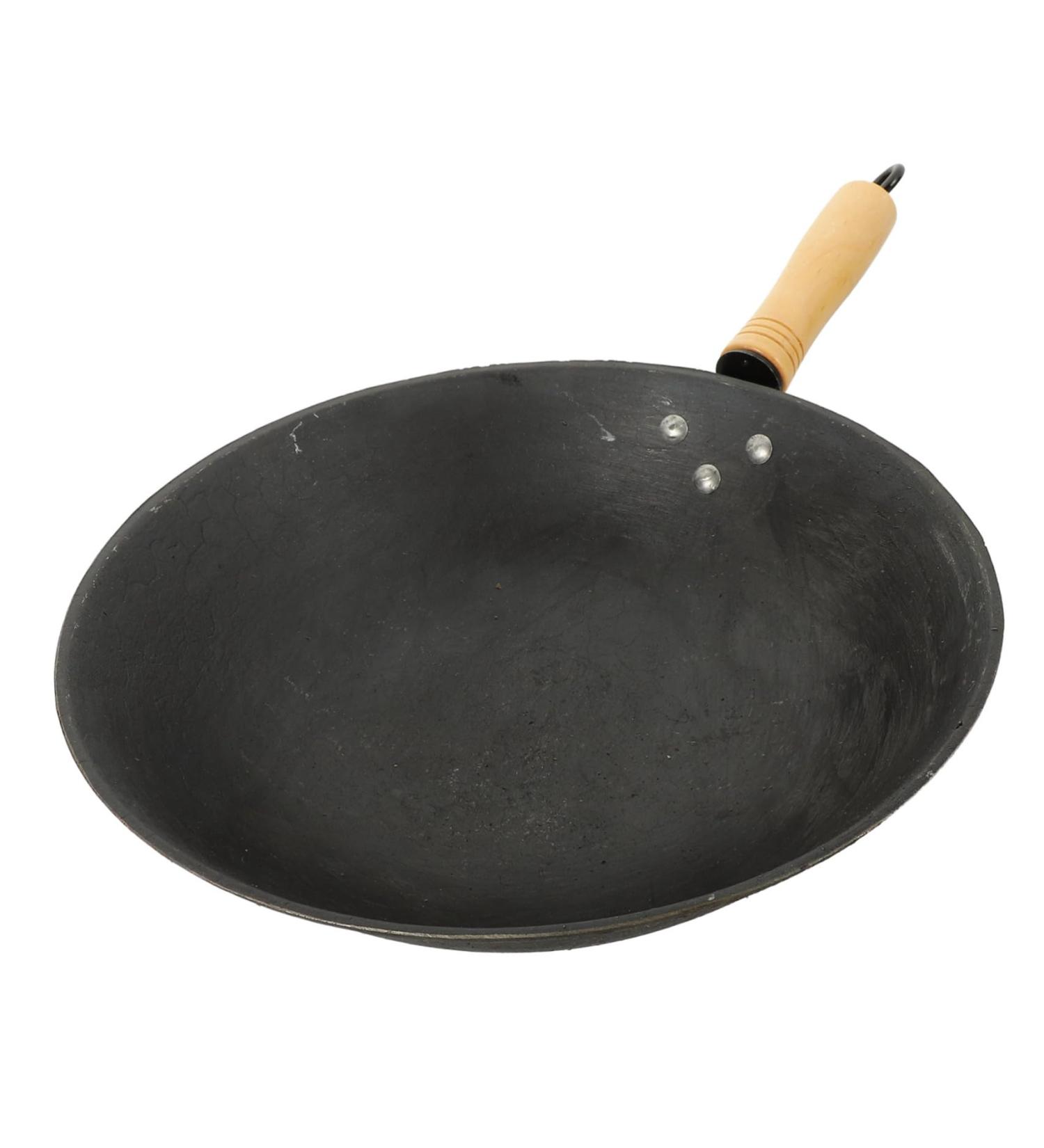 Zerodeko Wok Nonstick Frying Pan Nonstick Cookware Nonstick Skillet Pan Mini Food Metal Grilling Stir Fry Skillet Mini Accessories Seafood Pan Uncoated Work Iron Noodle Cooker - Buy Online on GoSupps.com