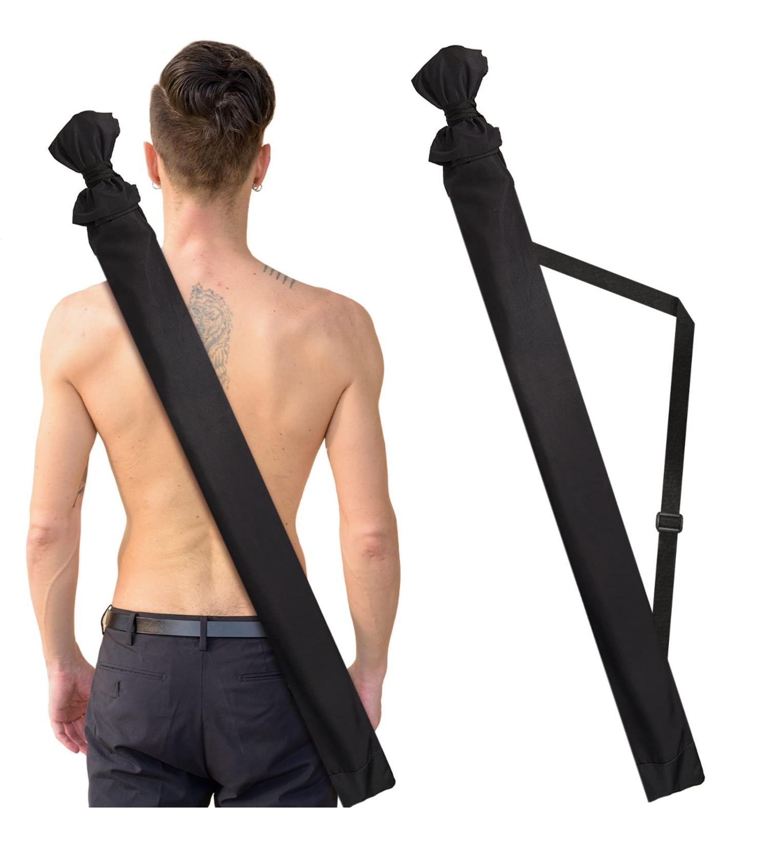 Black Sword Bag Set for Samurai Cosplay - Katana Carry Case with Strap for Halloween Party - Buy Online on GoSupps.com